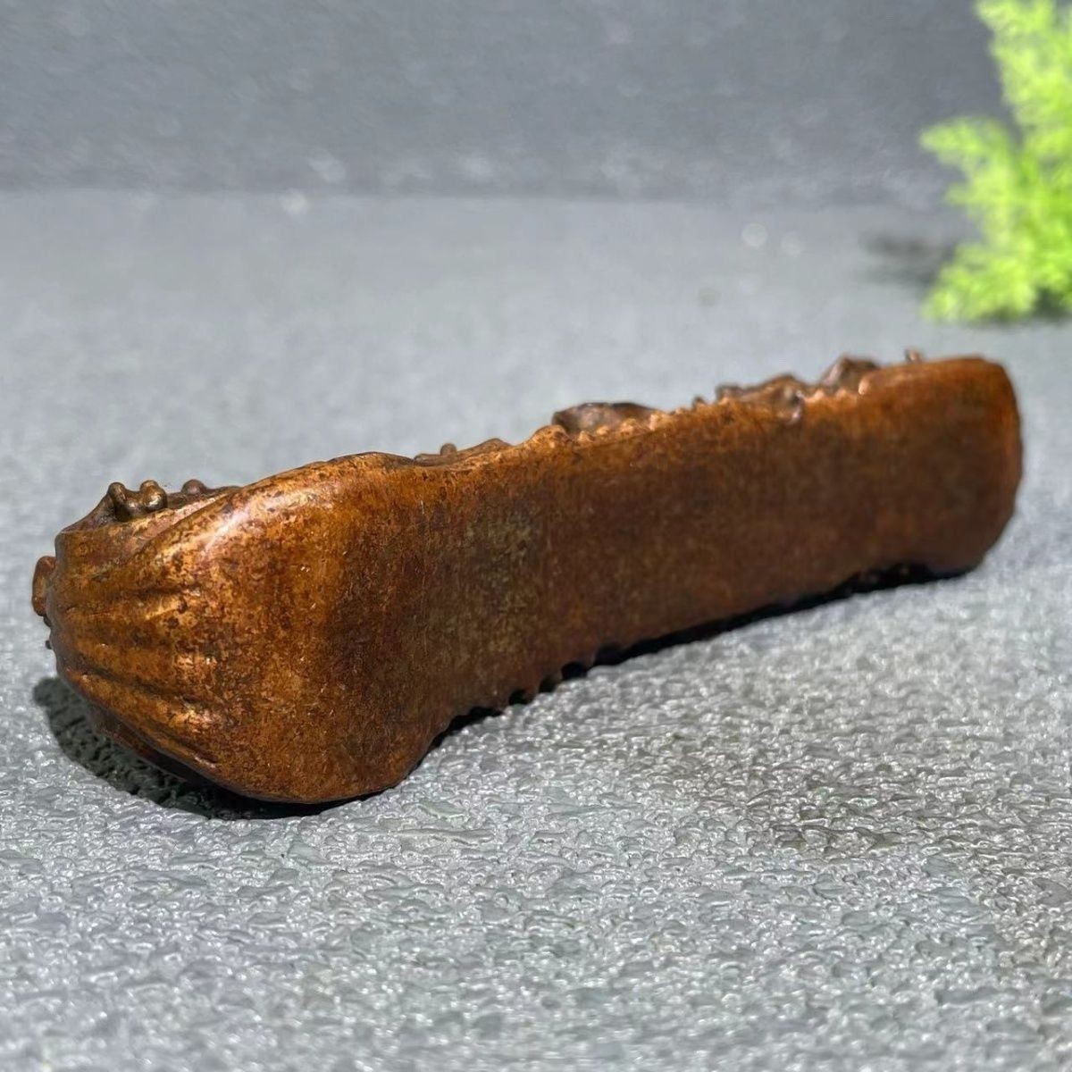 Retro Copper Fish Lotus Koi Fish Creative Pen Holder Tea Pet Home Decor