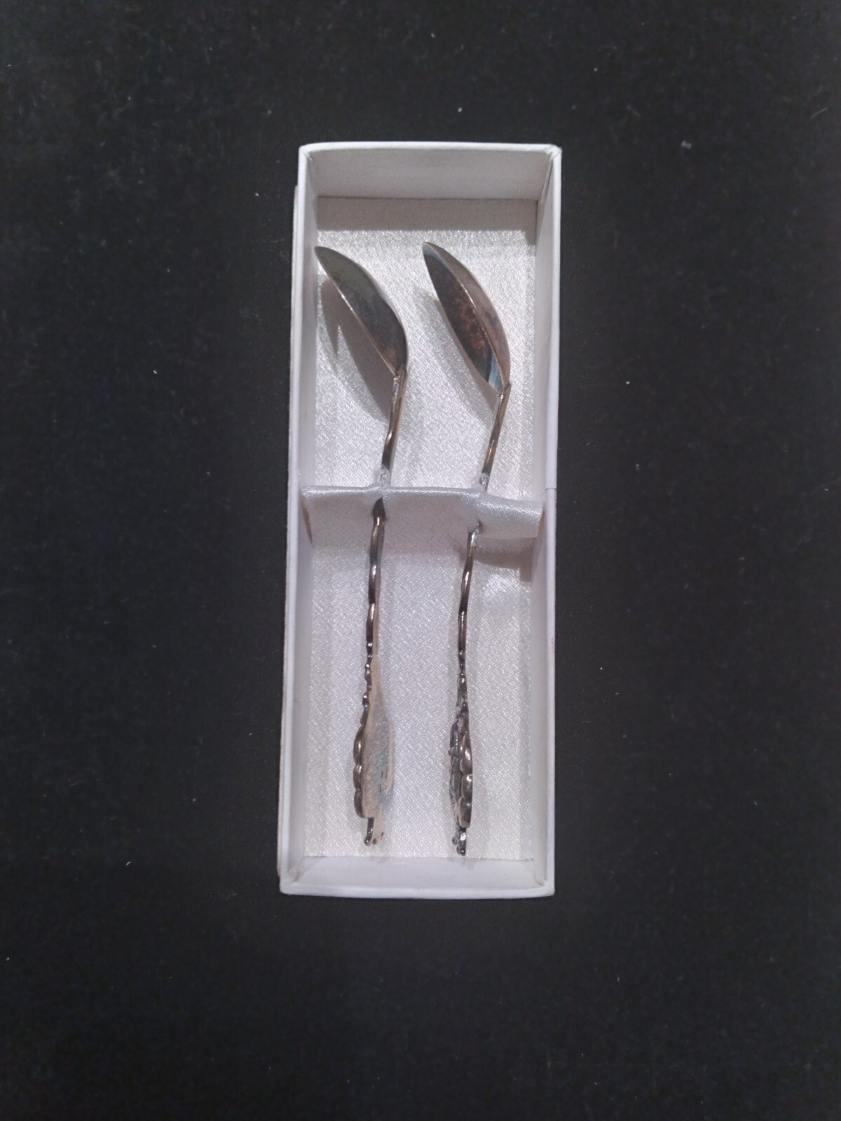 2 Beautiful Silver Spoons with Wroclaw (Poland) Emblem in Original Box. New.
