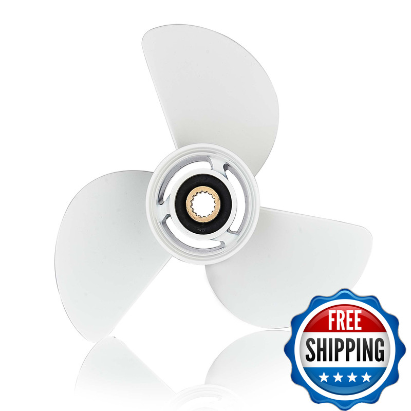 Aoryimt 13 1/2X15-K Boat Motor Aluminum Alloy Propeller Fit For Yamaha