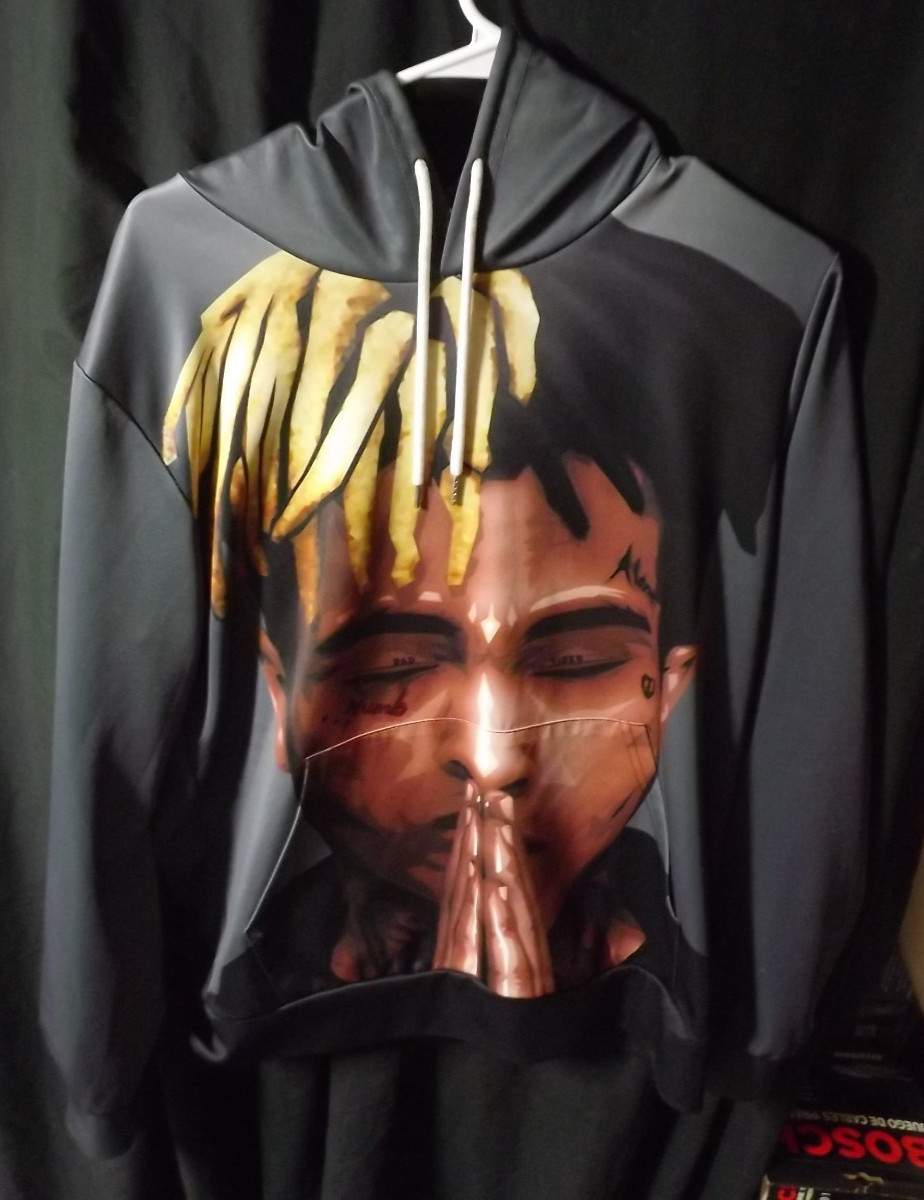 Harajuku Hip Hop Polyester Printed Hoodie