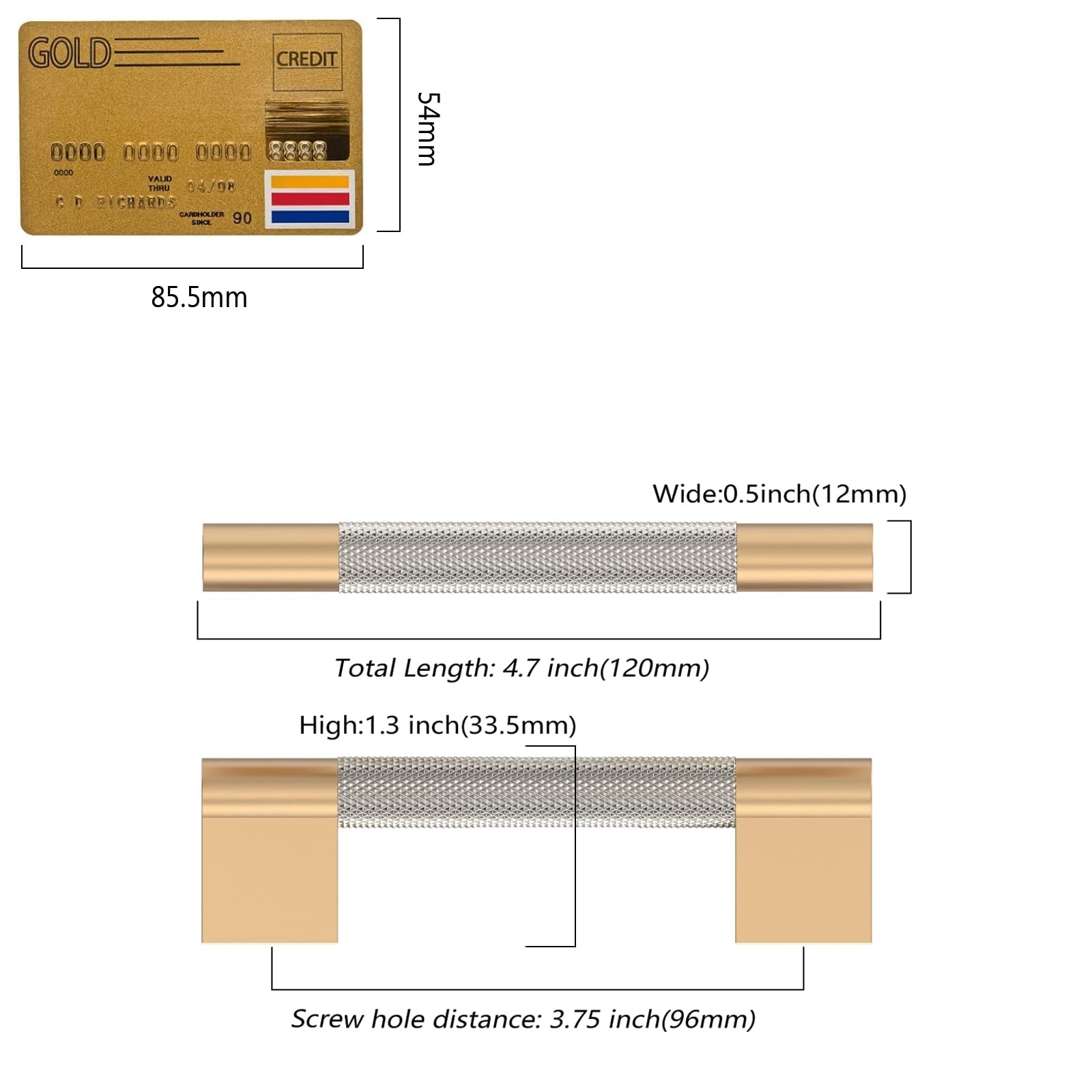 Coinkoly 10 Pack 3-3/496Mm Brushed Satin Nickel And Champagne Bronze Cabinet