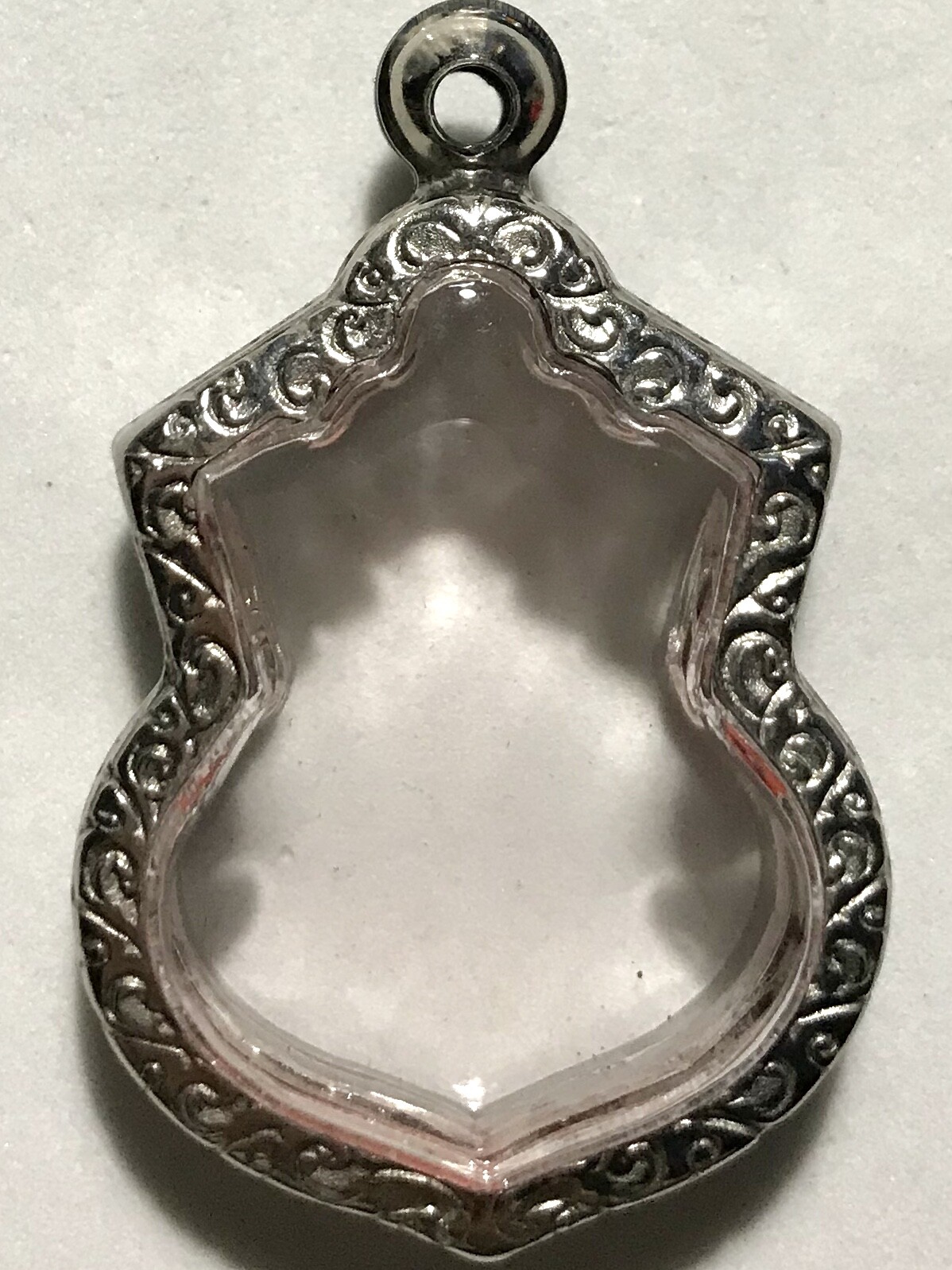 STAINLESS STEEL CASE/CASING AMULET PHRA LP THAI BUDDHA PENDANT C1071 h3.7 w2.8cm