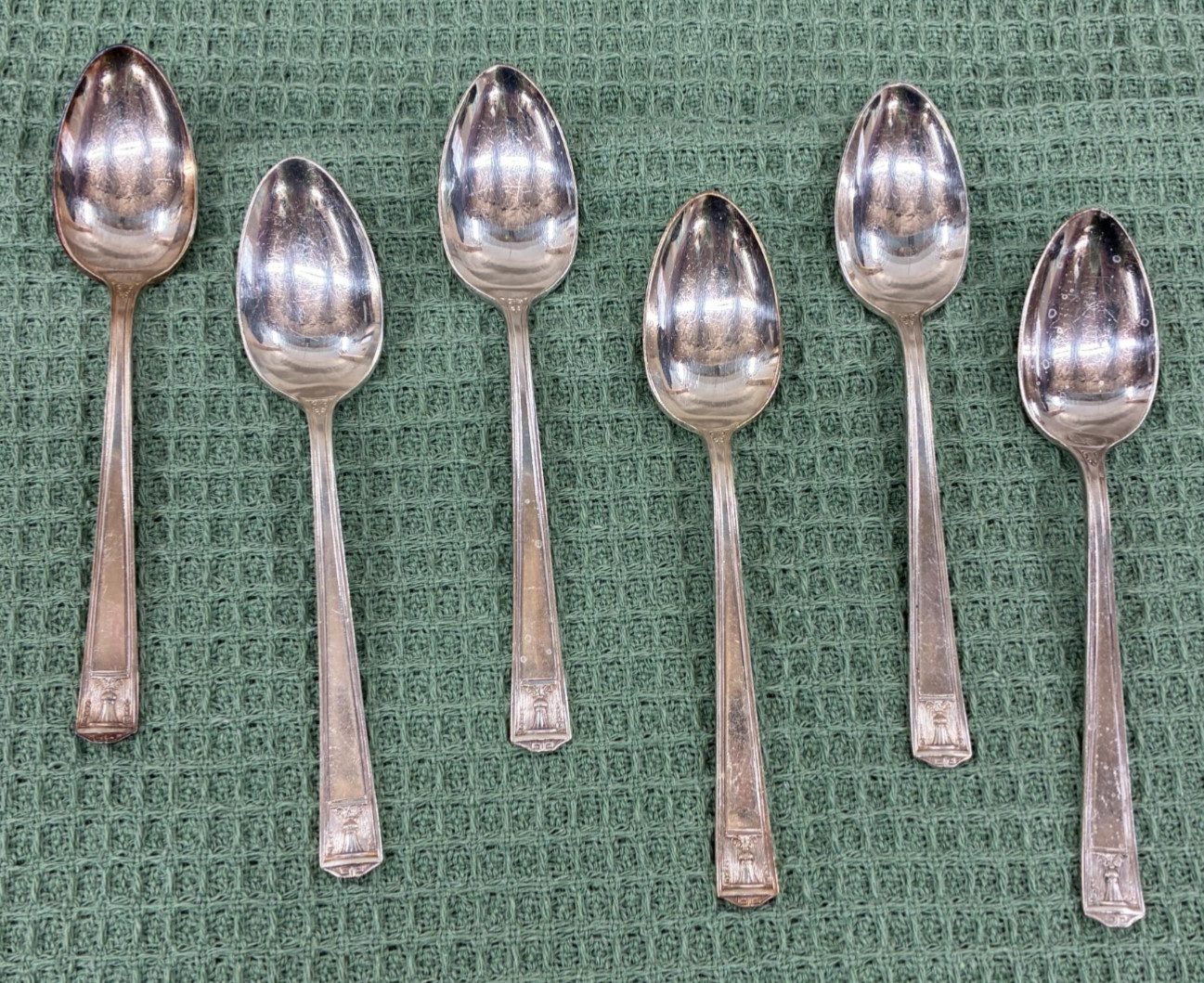 CENTURY Teaspoons Holmes & Edwards International Silver 6″ Flatware Set of 6