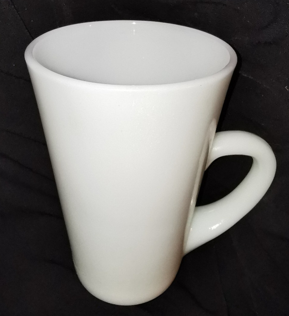 1950s Fire King Vintage Milk Glass Coffee Latte 12oz Patio Mug