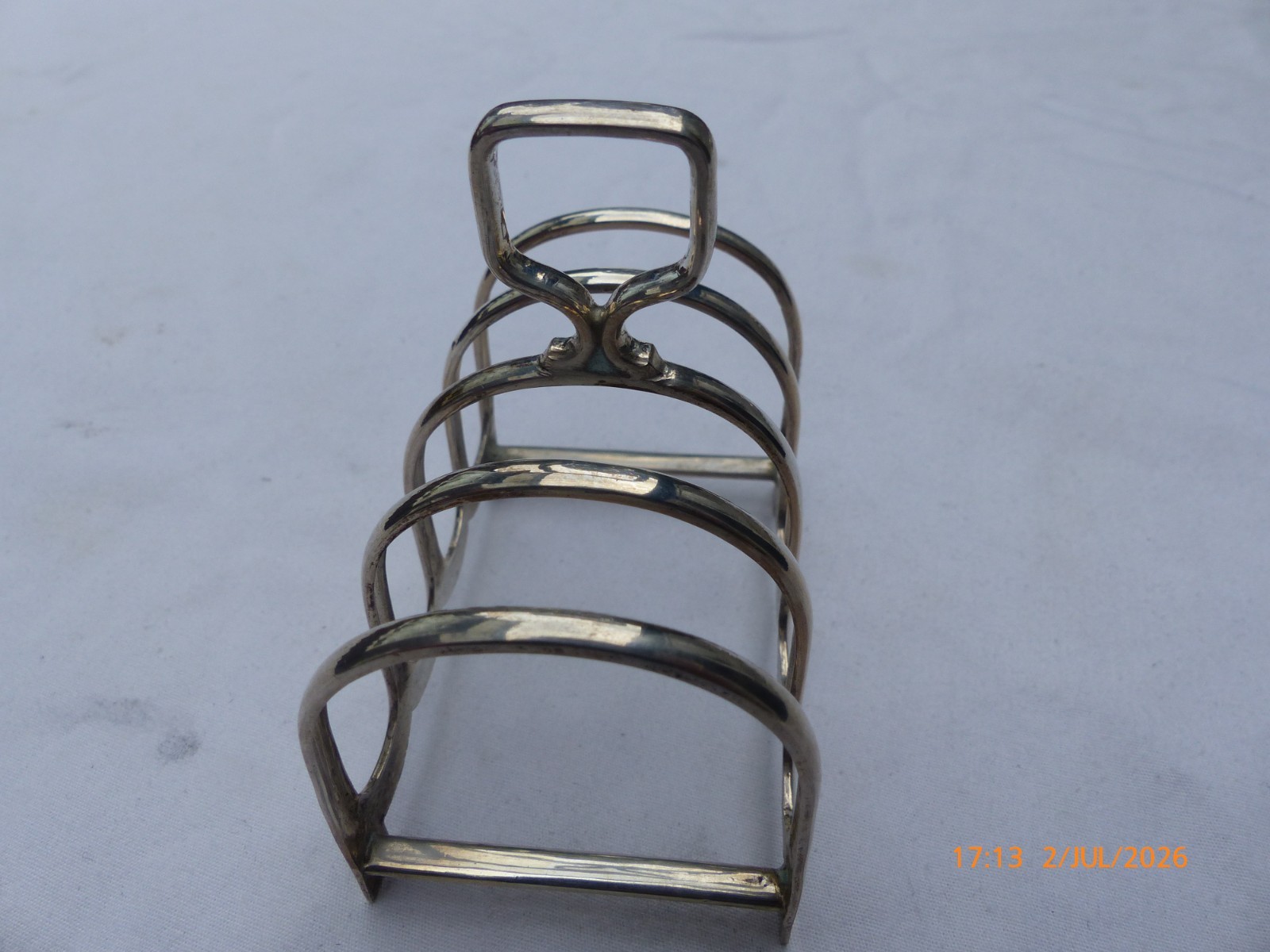 Vintage Solid Sterling Silver Toast Rack – William Suckling. Birmingham 1924