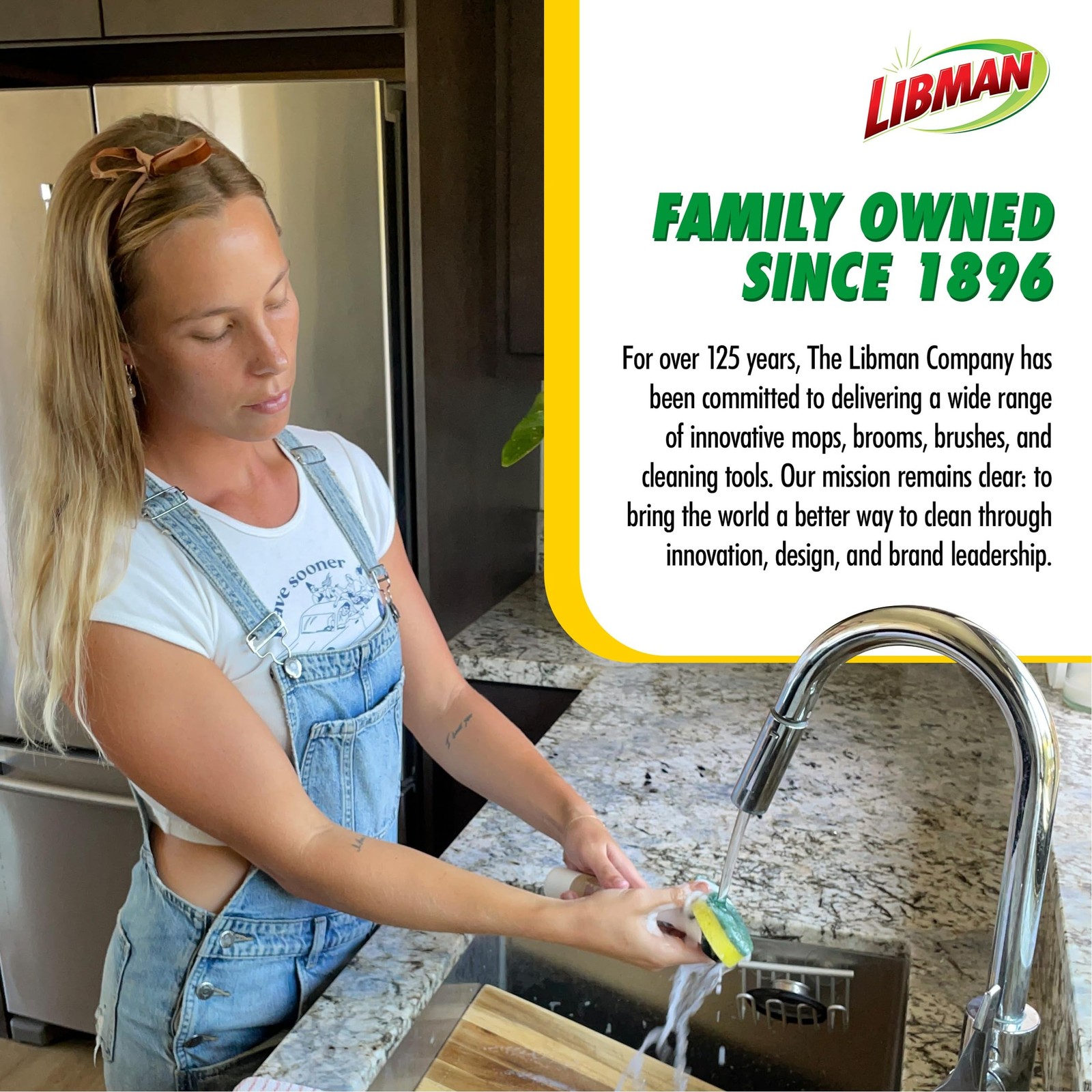 Libman Commercial Libman Dishmatic I-Stand Dish Wand Kit Kitchen Cleaning Scrub