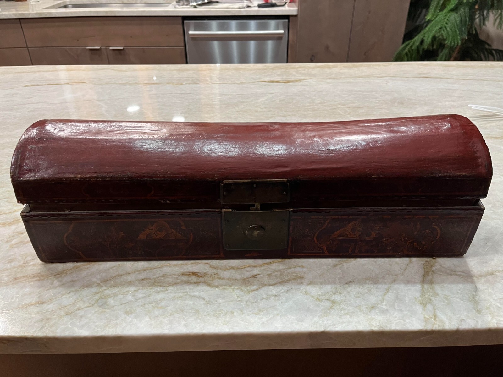 19th Century Chinese Scroll Box