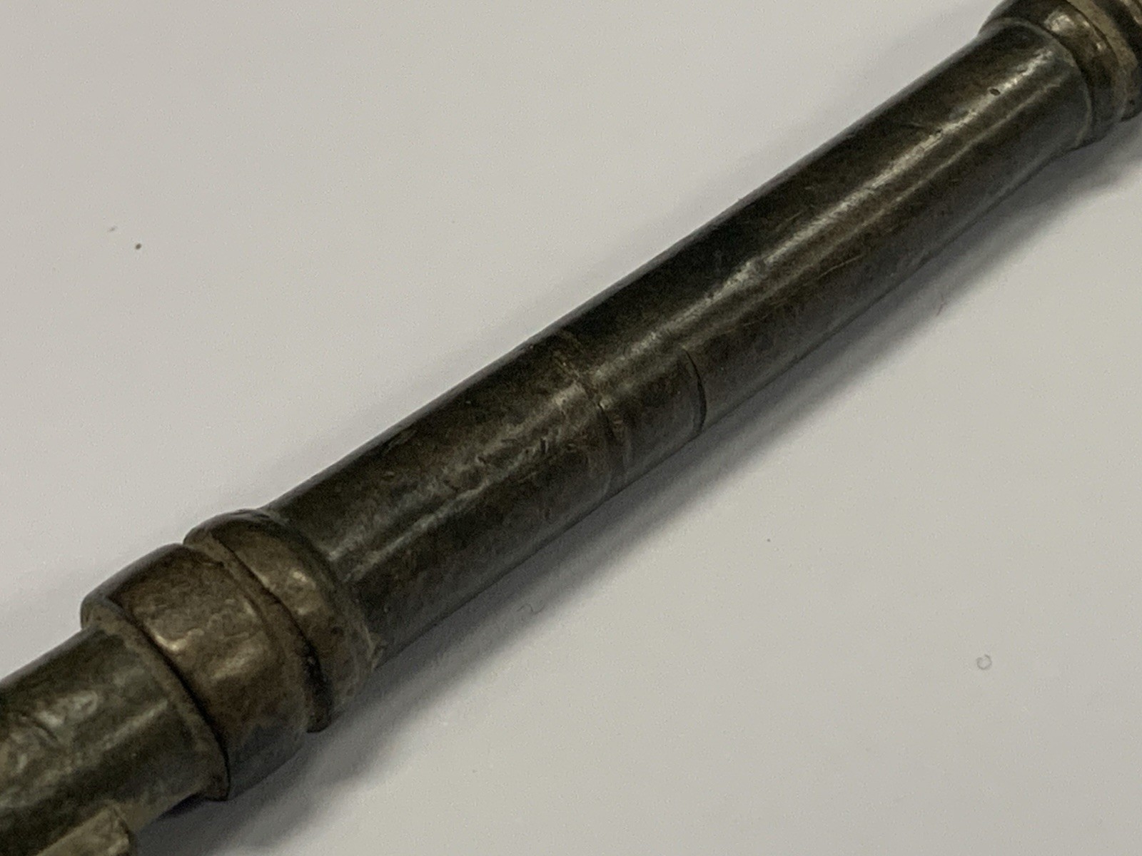 Antique Brass Skeleton Key Solid Barrel 5.25″ Jail Cellar Church Castle Door