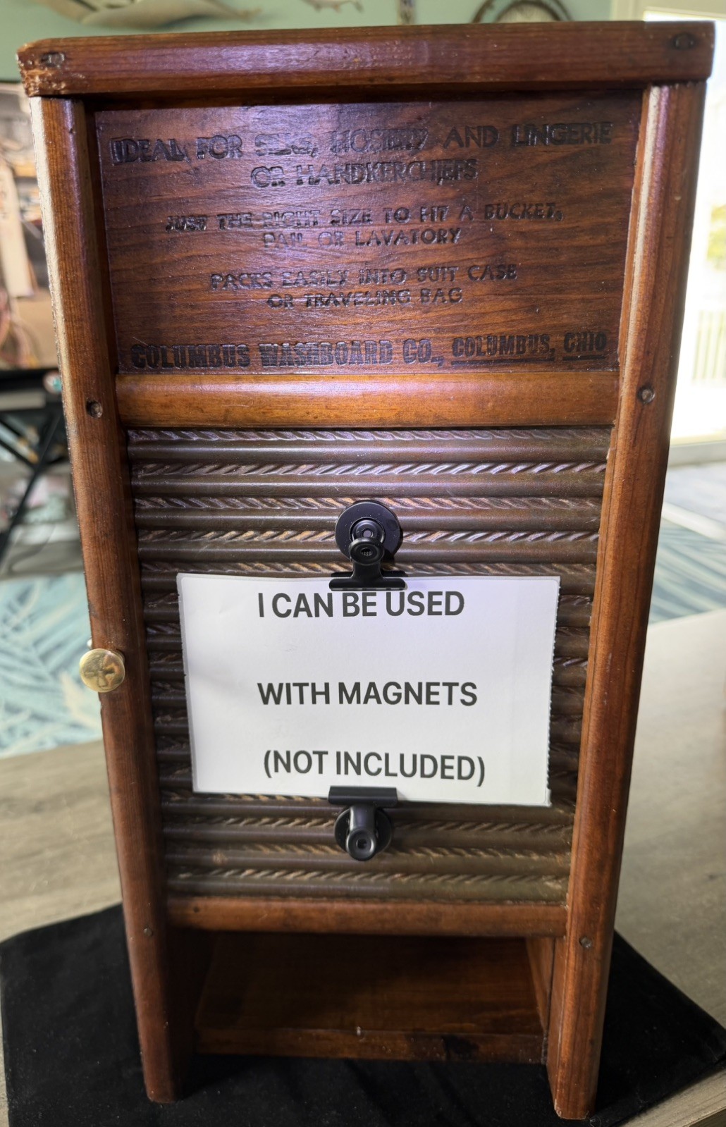 Vintage Dubl Handi Washboard Columbus Ohio Washboard Wall Storage Cabinet Rack