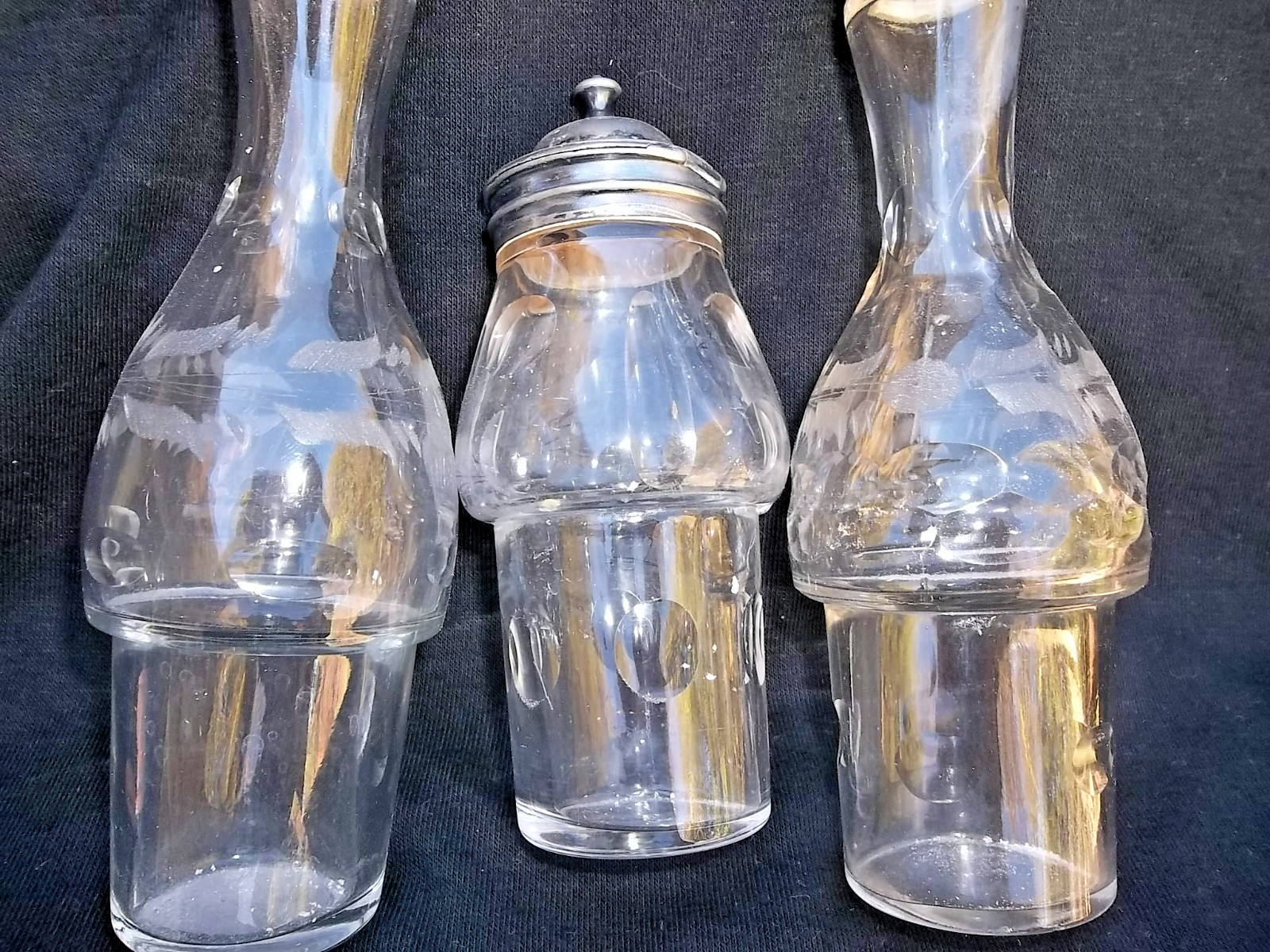 HARTFORD SILVER CASTOR/CRUET /CONDIMENT SET VICTORIAN QUADRUPLE PLATE #513 6PC