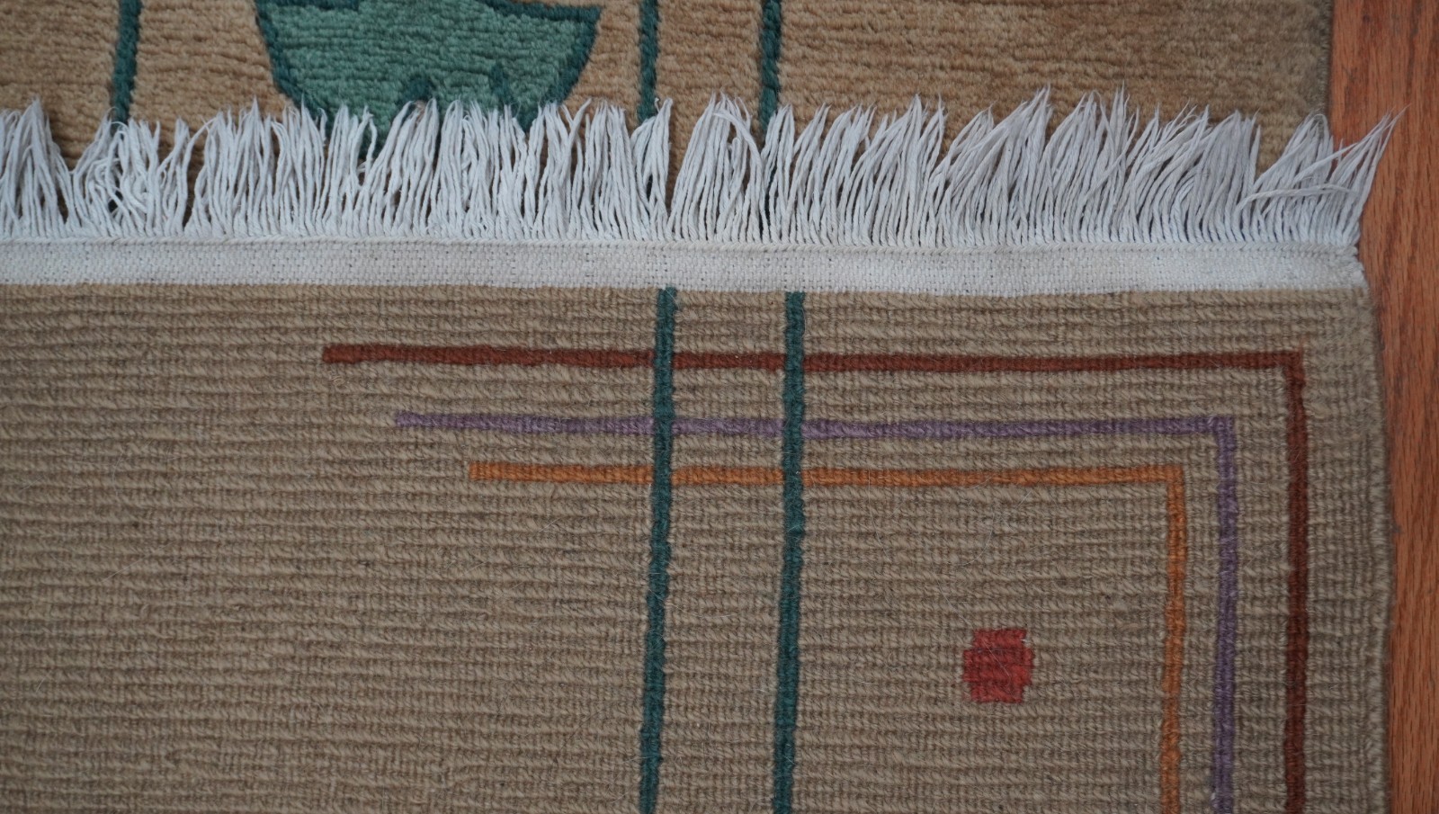 Art & Craft hand knotted Wool 4’2″ x 6’2″ Oriental Rug Excellent
