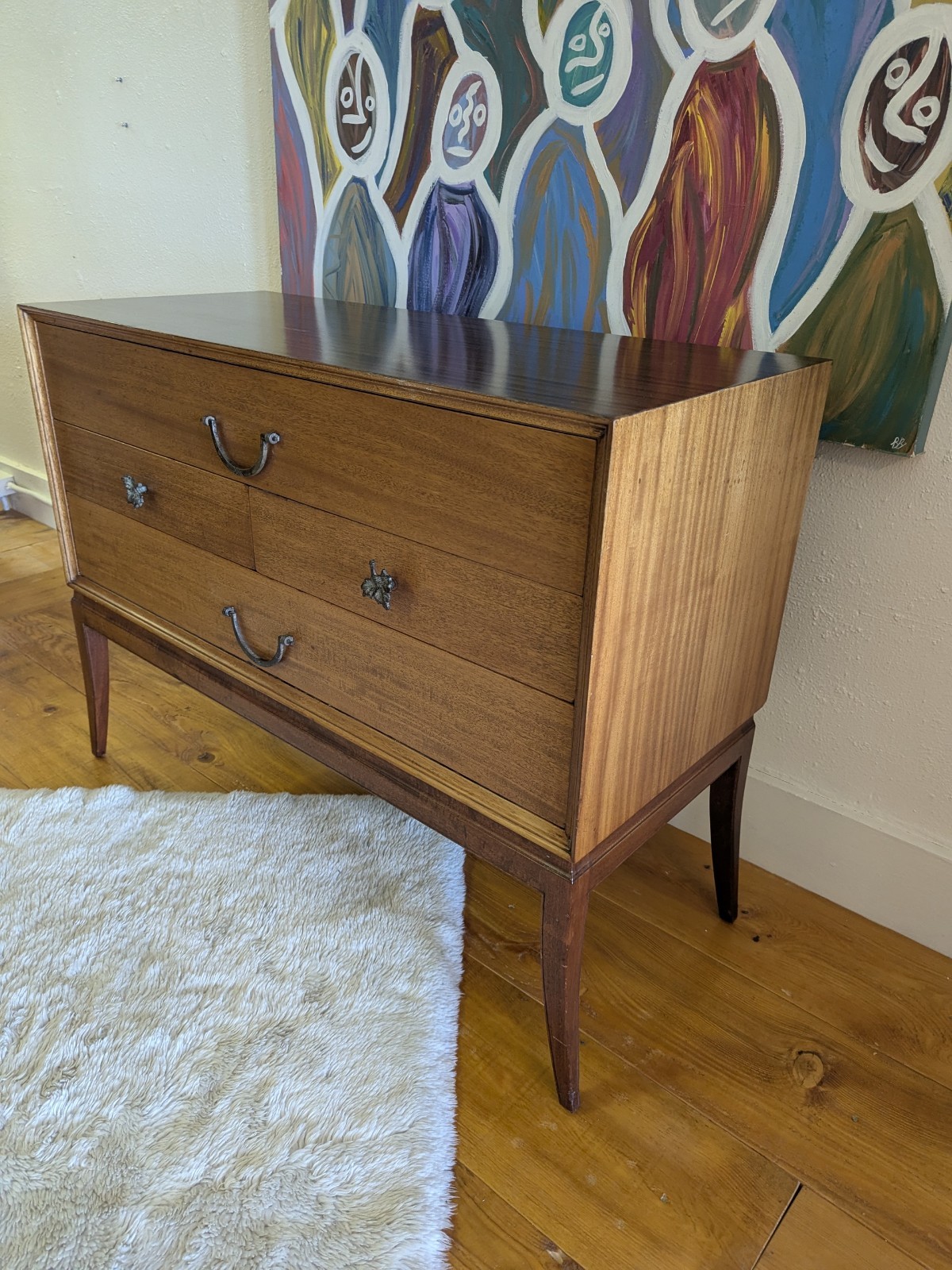 🤩 Tommi Parzinger 🔥 Charak Vintage MCM ❤️ Mahagony Dresser Chest Sideboard 😲