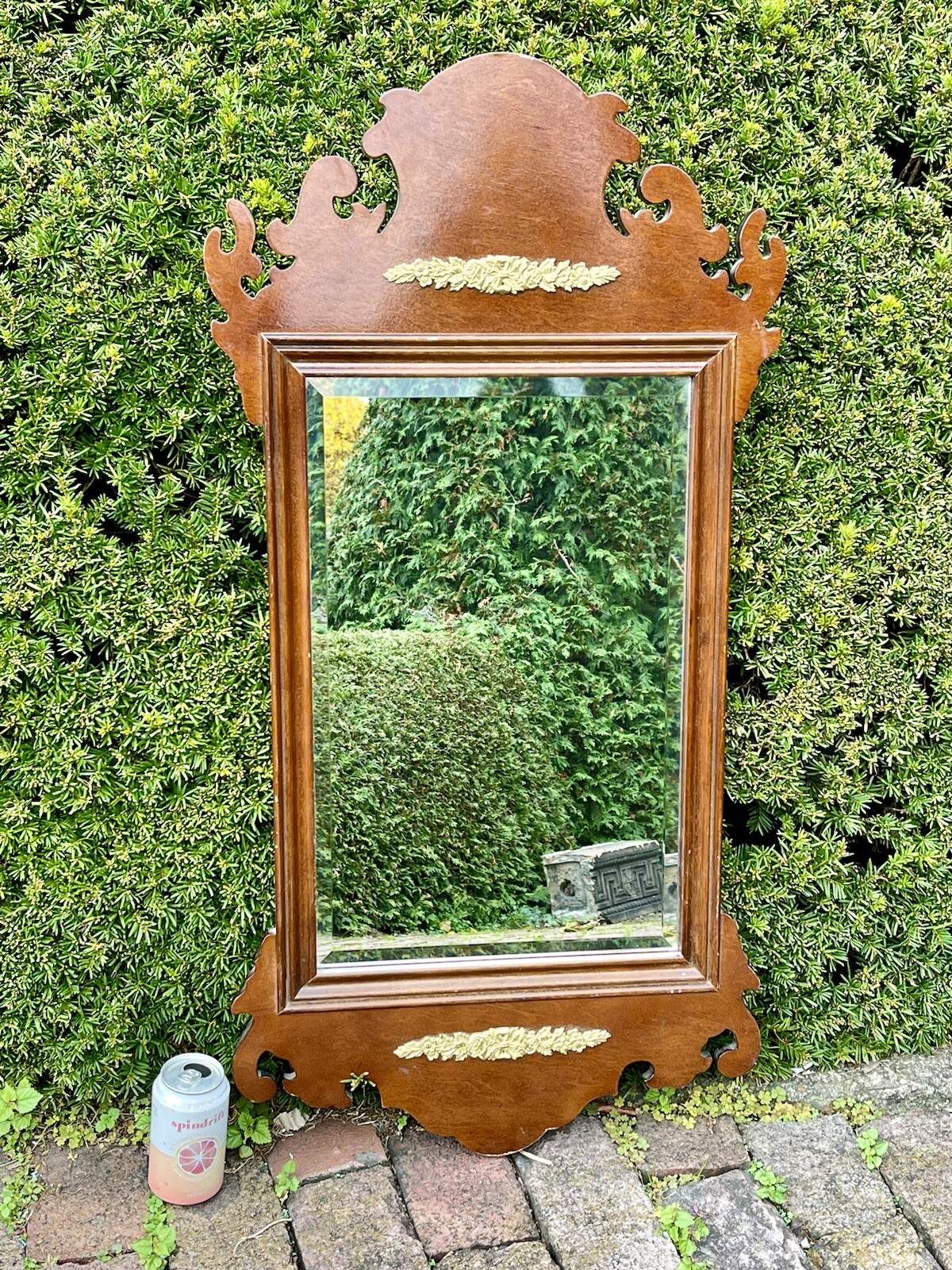 Vintage BOMBAY COMPANY Early American Sheraton Style Framed Wall Mirror