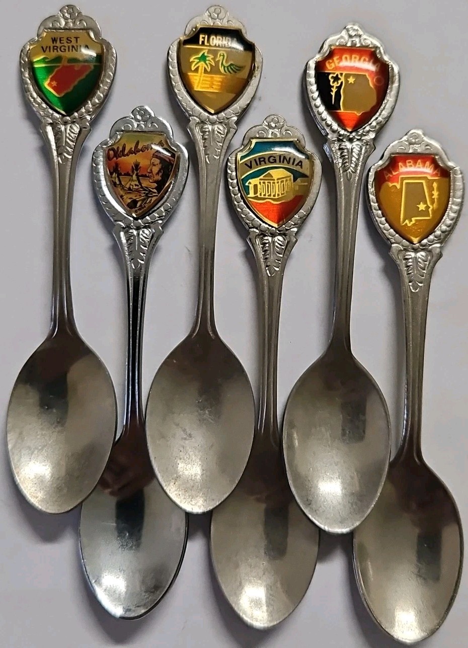 Vintage Made In Japan spoon, Virginia, Georgia, Florida, Alabama, Oklahoma
