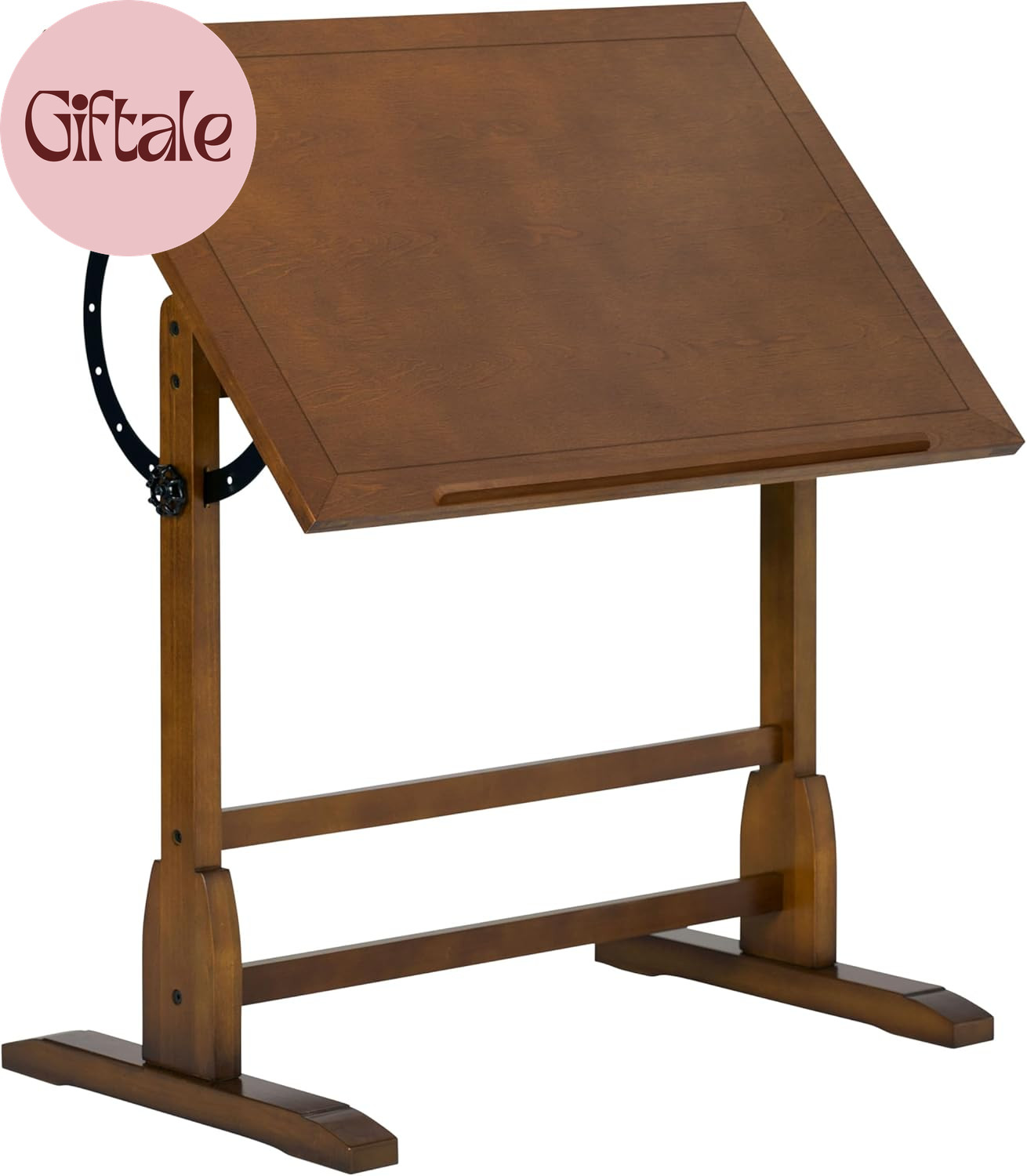 s Vintage Rustic Oak Drafting Table, Top Adjustable Drafting Table Craft Table D
