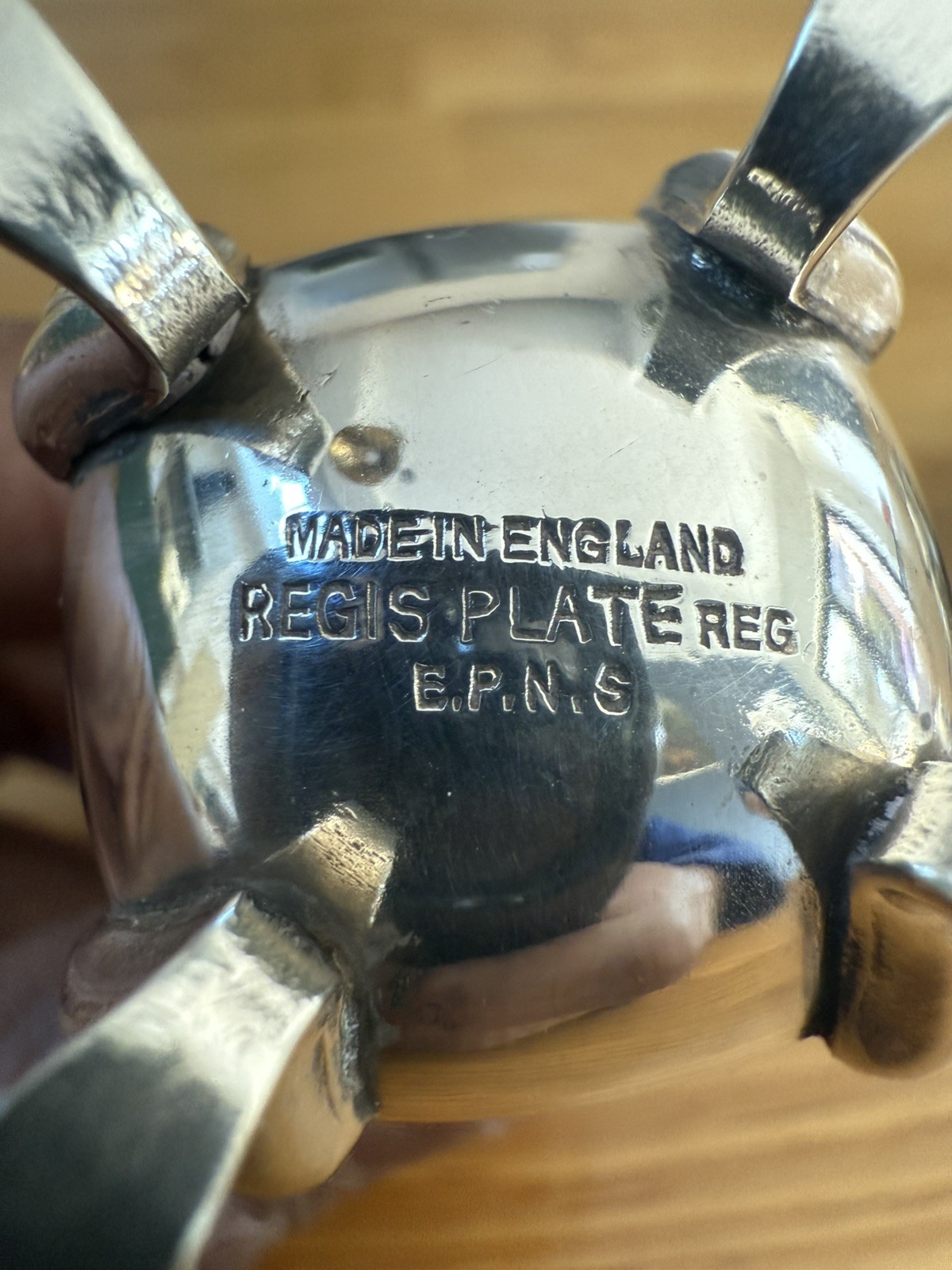 Regis Plate silver 3 Piece Cruet Set Condiments Made in England EPNS