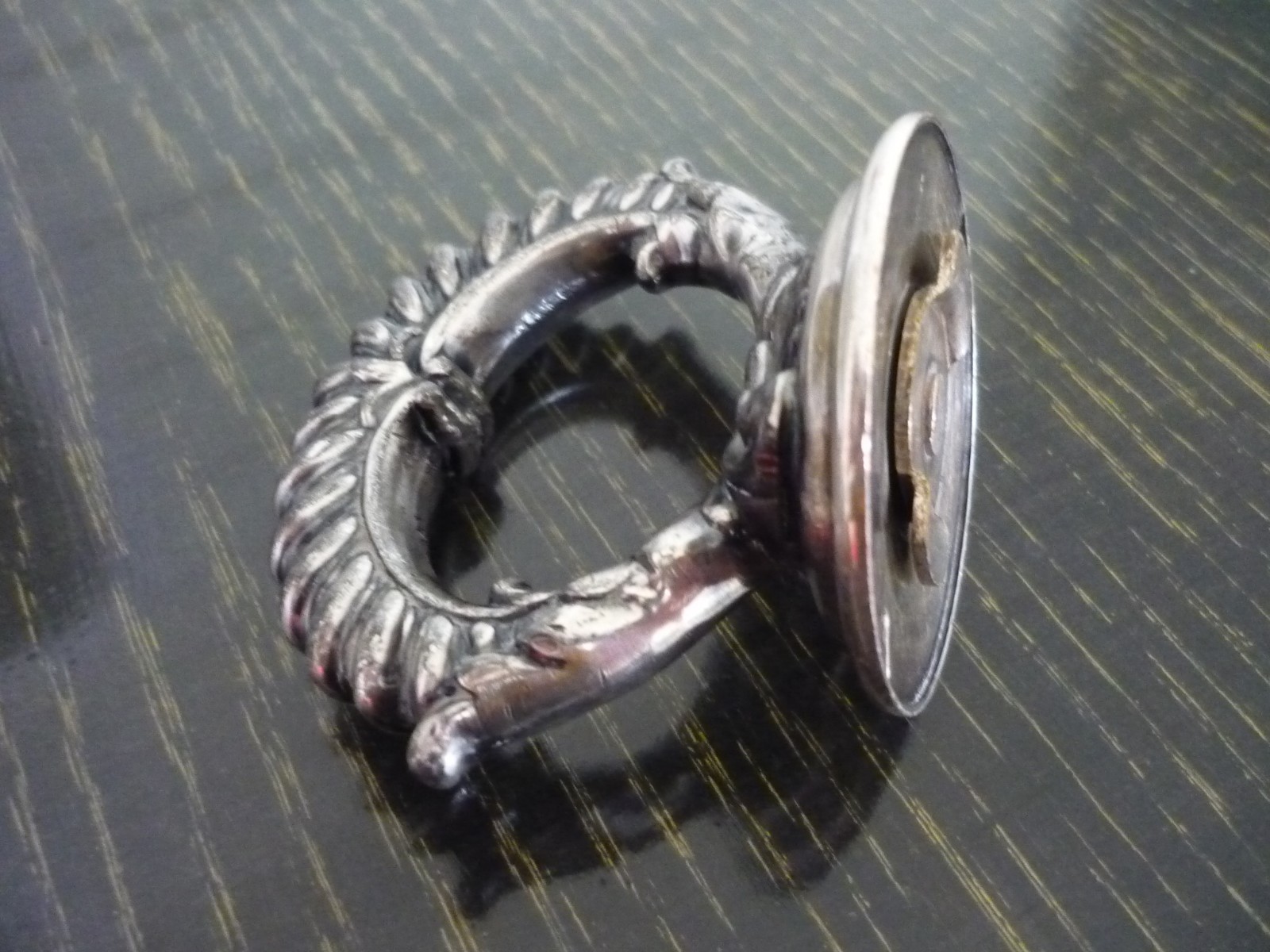 SILVER PLATED HANDLE DESIGNED FOR ANTIQUE COVERED SERVING DISH VICTORIAN ORNATE