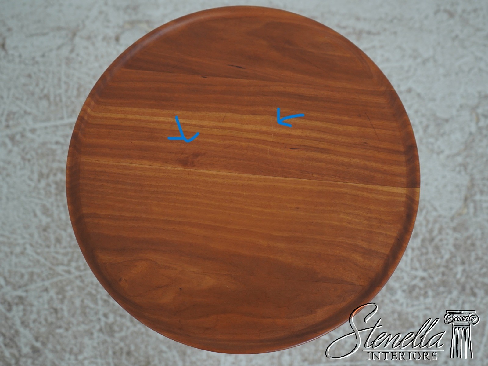 72911: Bench Made Solid Cherry Candle Stand Occasional Table
