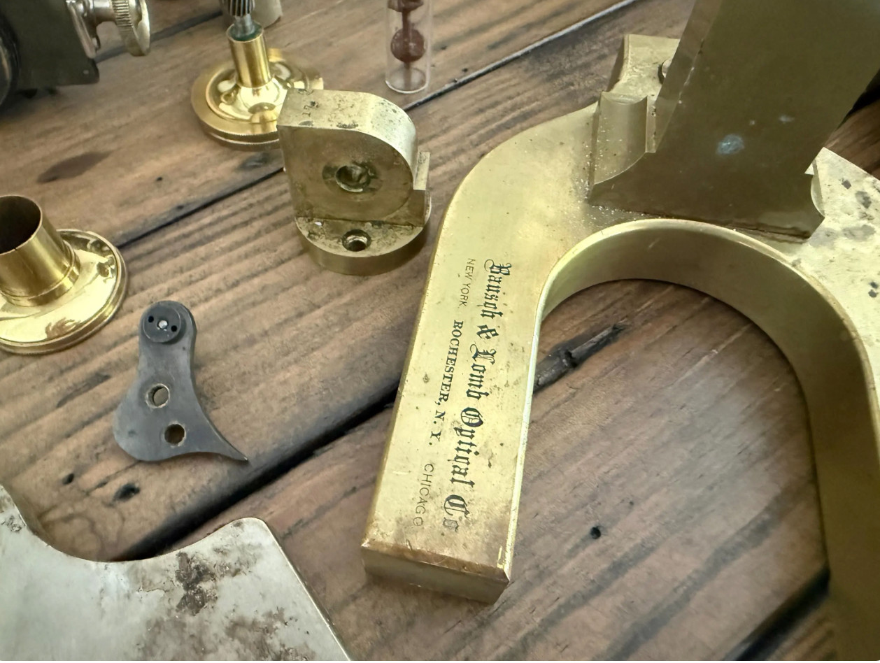 Antique Bausch & Lomb Microscope Parts