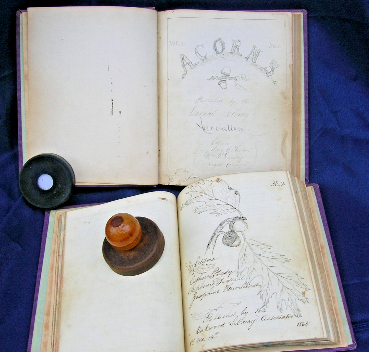 Very Rare Two Early American Quakers Manuscripts “The Acorns” Poughkeepsie, NY