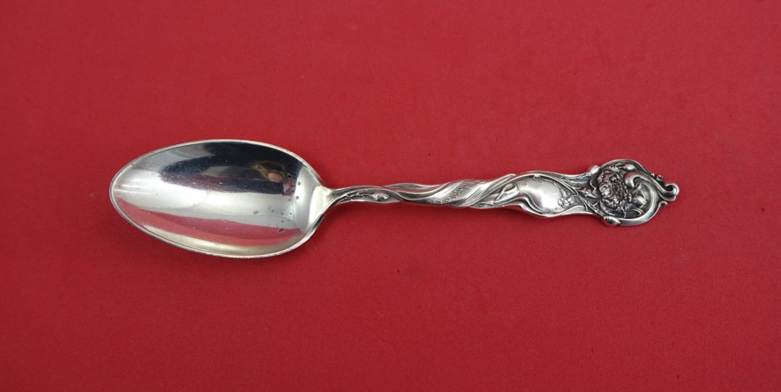 Flower of the Month by Shiebler Sterling Silver Teaspoon “February” 6″