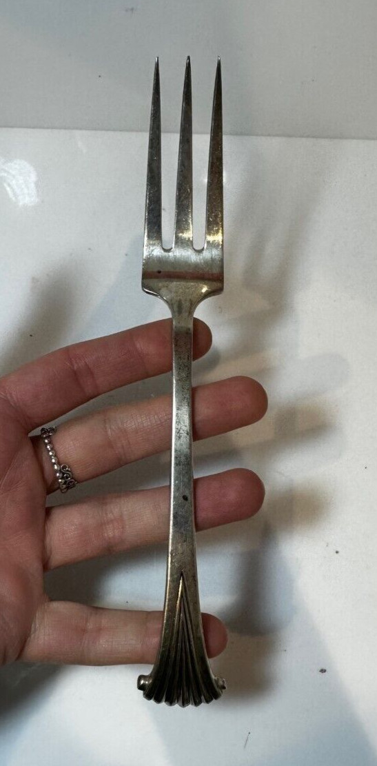 Vintage Onslow by Tuttle Sterling Silver 7″ Regular Fork 3Tine Flatware Heirloom