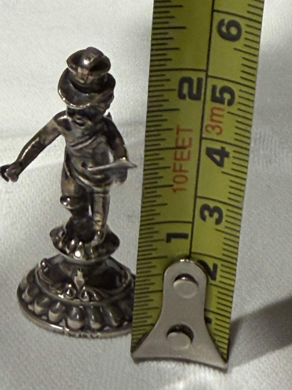 Antique Sterling Silver Desk Seal Victorian Figural Postman London c1900
