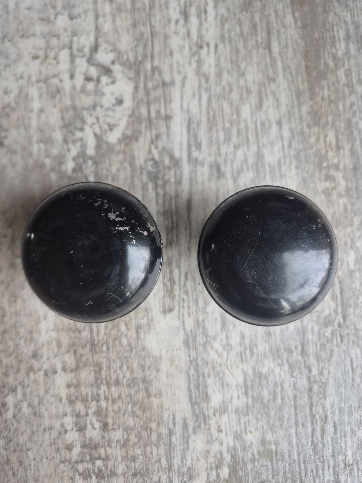 Antique Rim Knob Lock Black knobs Skeleton Key Complete 3 x 3.75 X 5/8 Open Box
