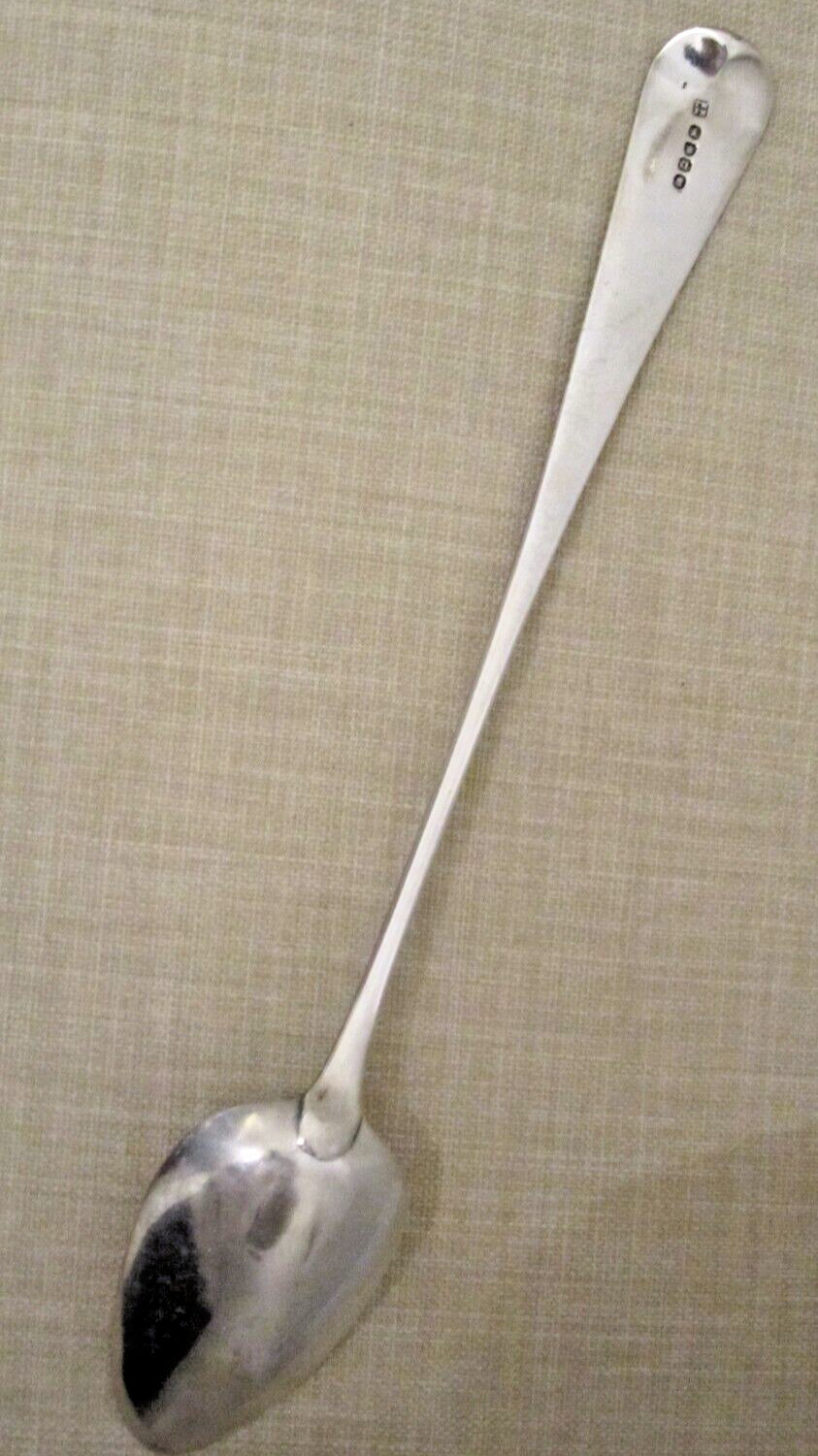 Antique H Mono Sterling Silver Stuffing Spoon Hallmark 1811 Wallis Haynes LONDON