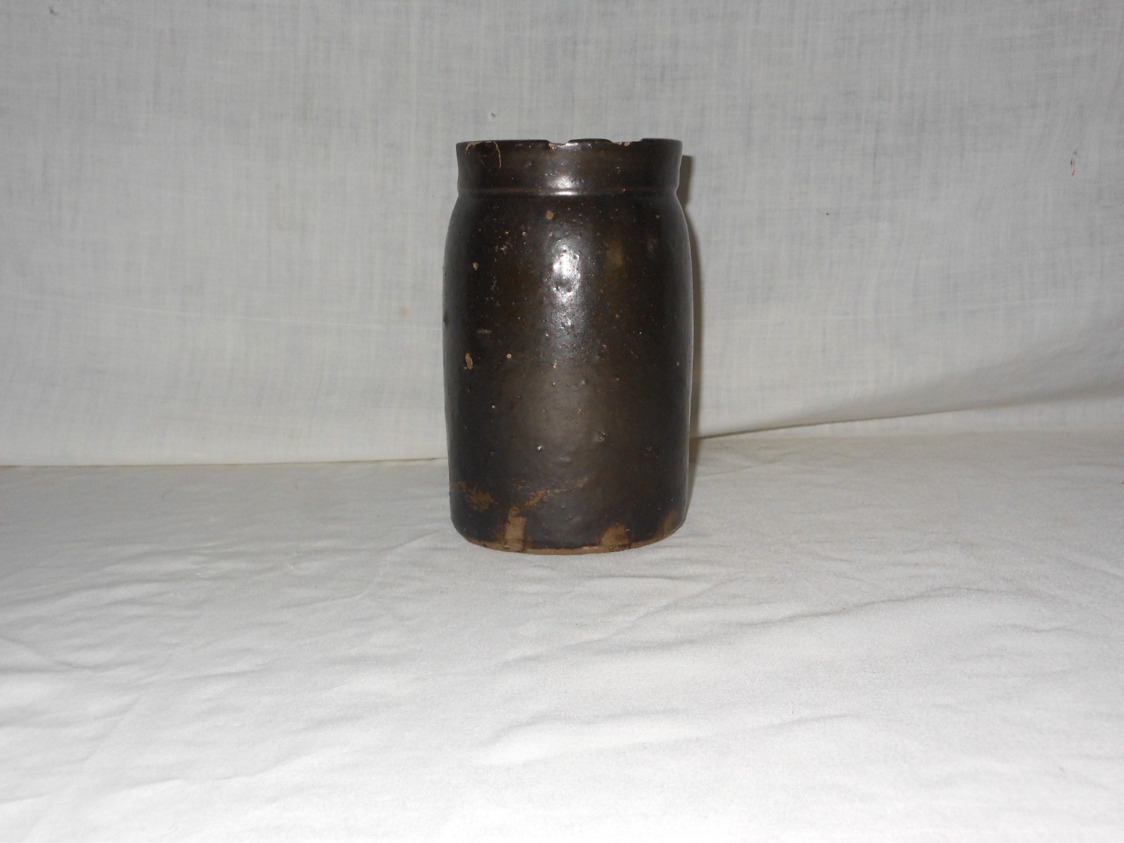 Vintage Dark Brown, 1 Quart Canning Crock