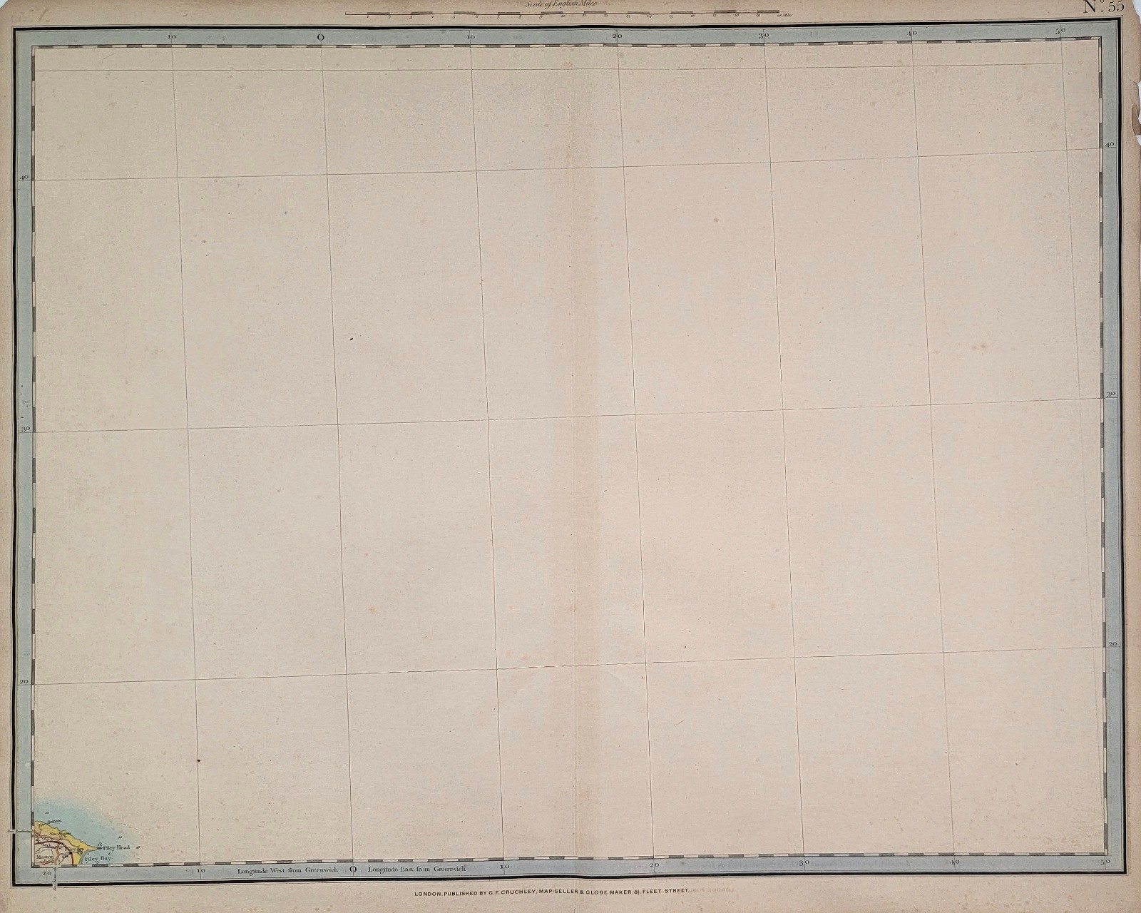Ordnance Survey – Sheet 55 – 1855 Cruchley Engraved Map – Galway Bay Area