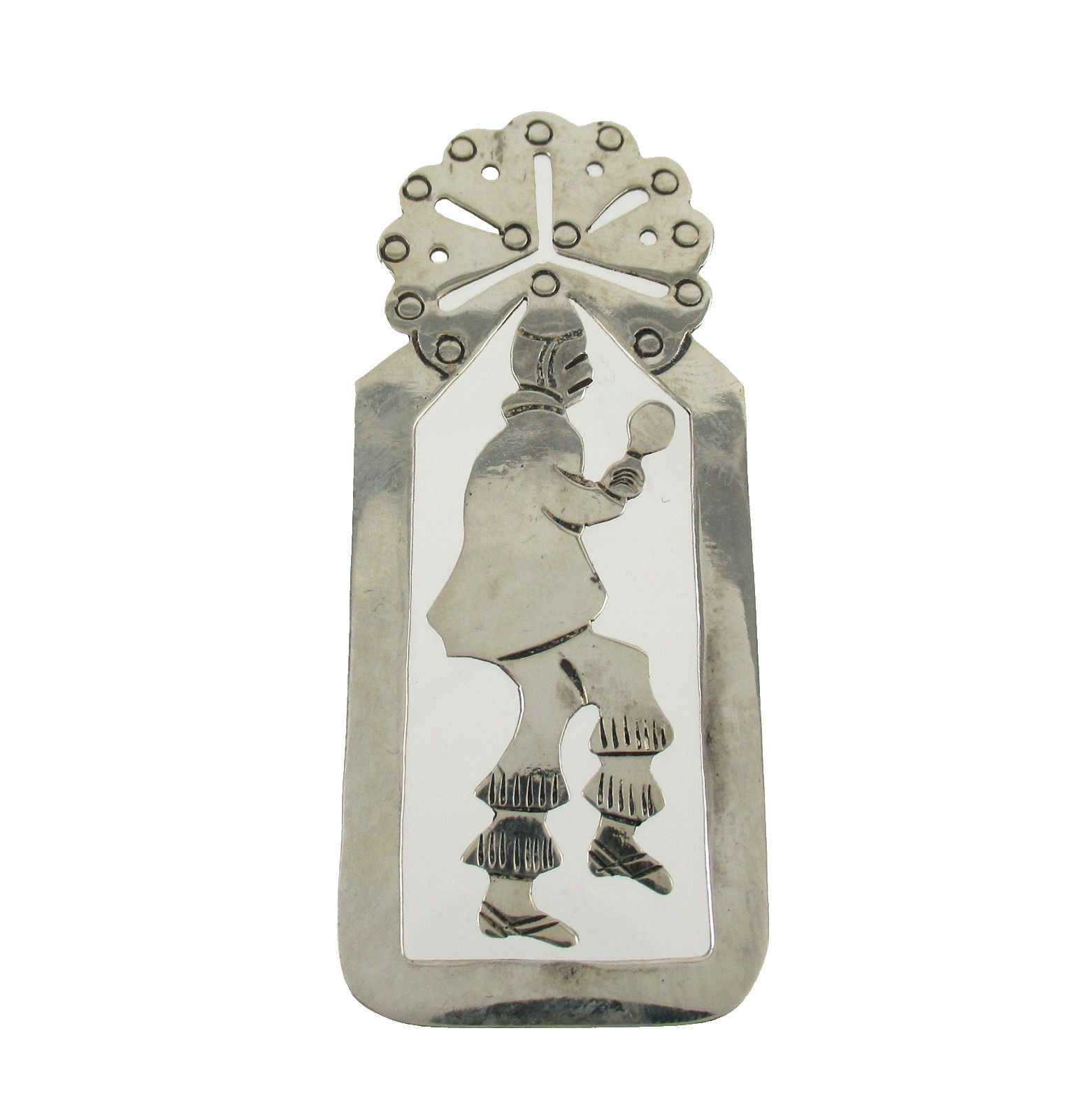 Vintage .925 Sterling Silver Bookmark Clown Jester Unique Mexico