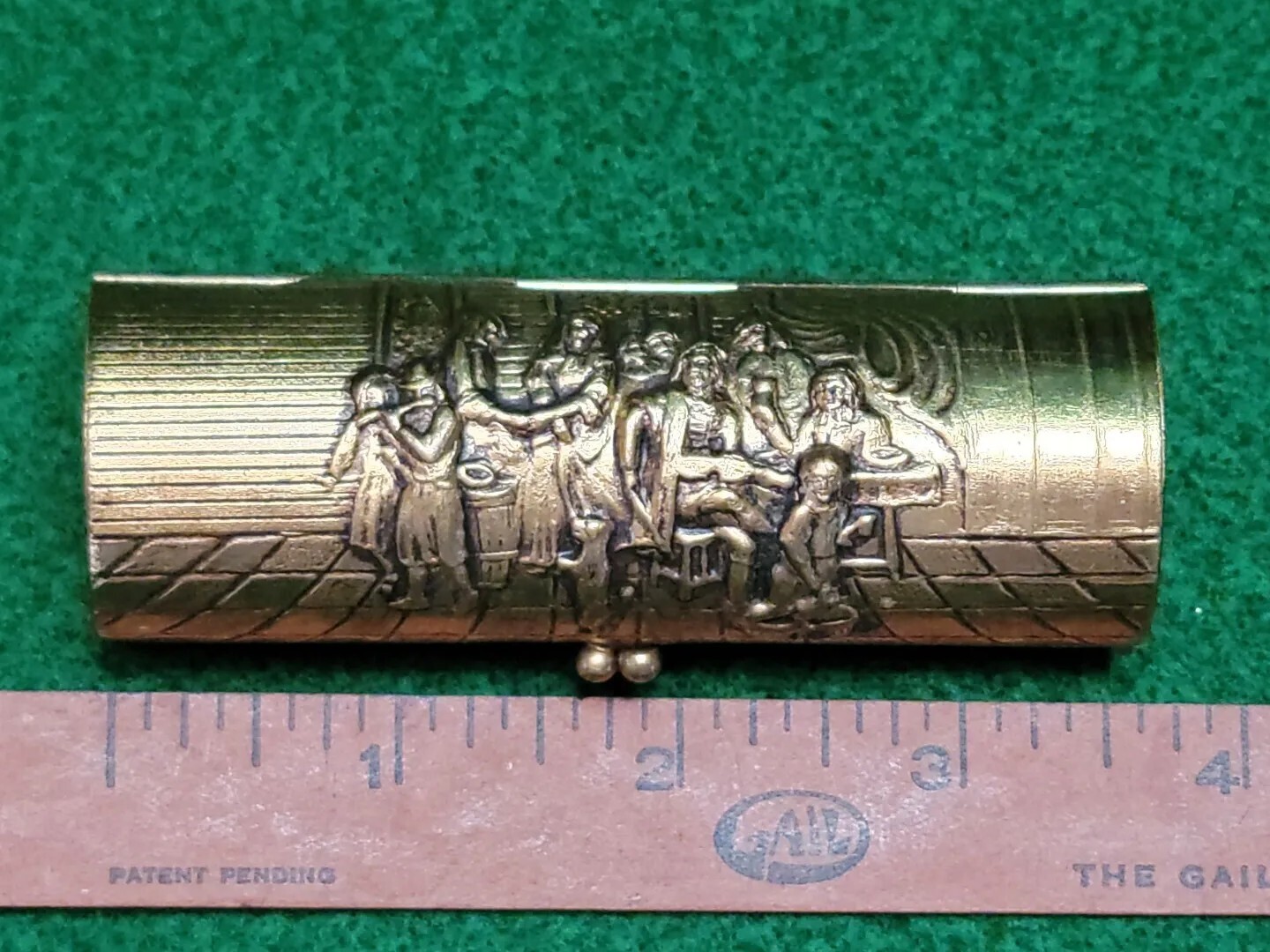 Antique Hans Jensen Denmark Bronce Bronze Repousse Box Signed