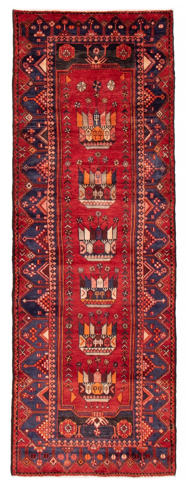 3’5″ x 9’8″ Vintage Hand-knotted Runner Rug Traditional Oriental Wool Carpet