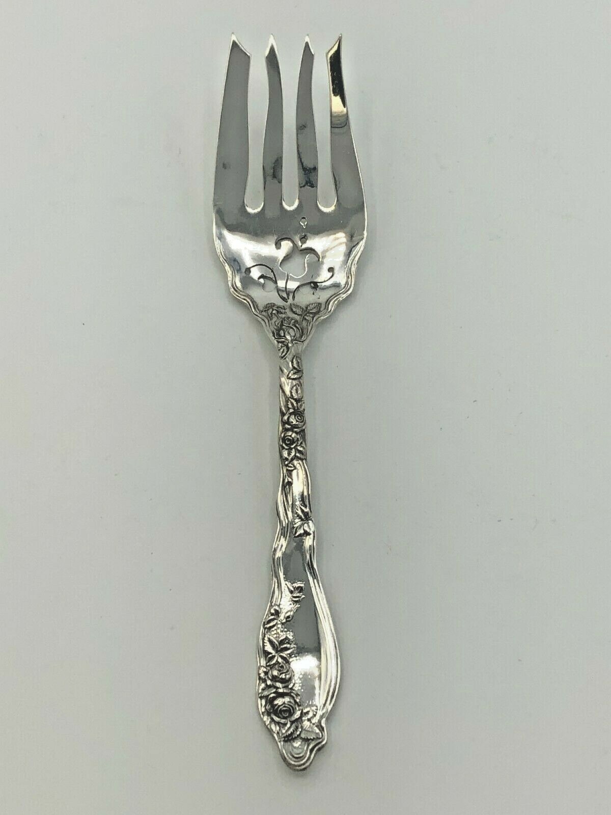 Mille Fleurs by International Sterling Silver small Meat or Beef Fork 6 5/8″