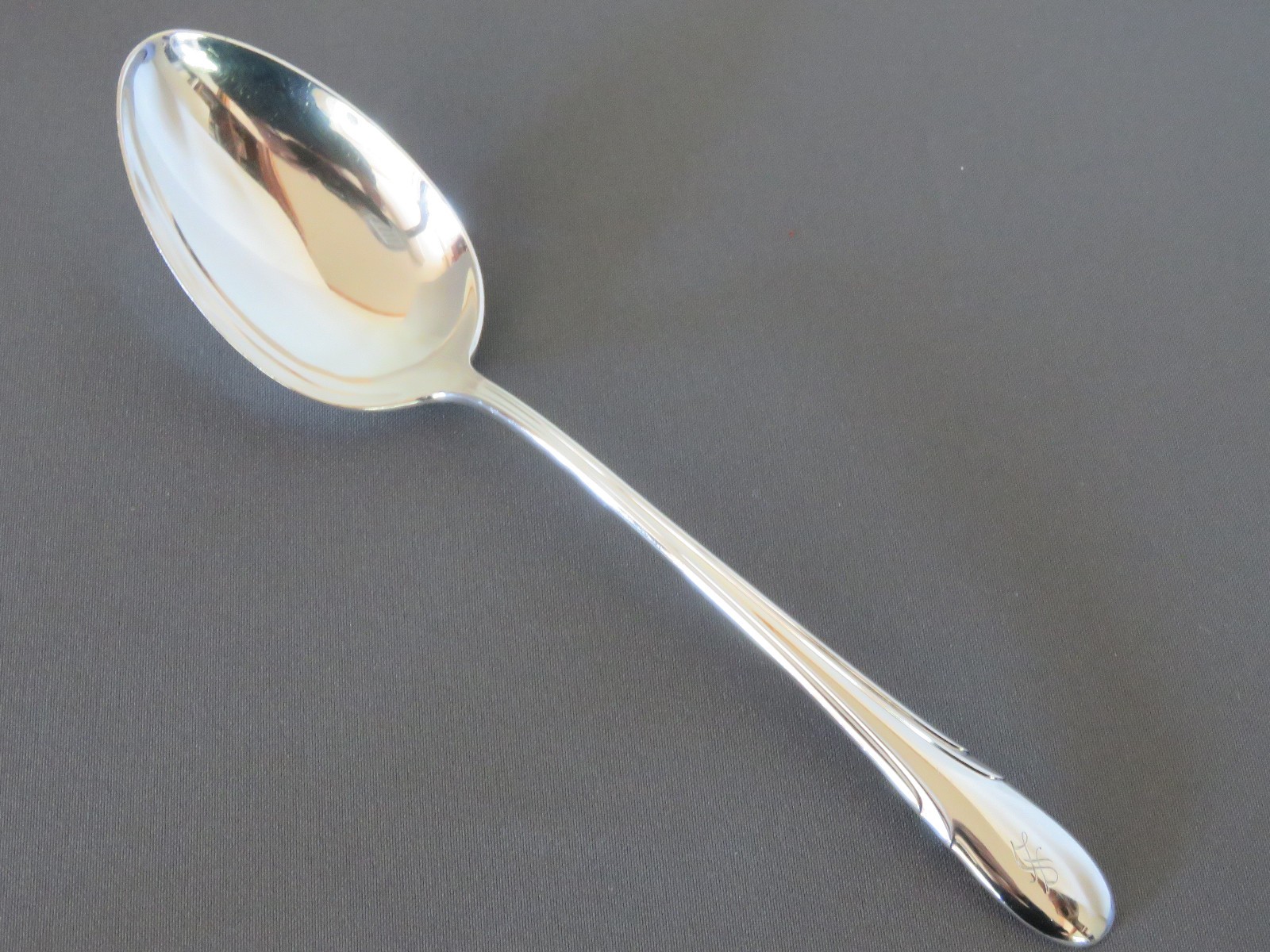 Vintage Symphony by Towle .925 Sterling Silver Lg. Serving Spoon 8 5/8″ Monogram