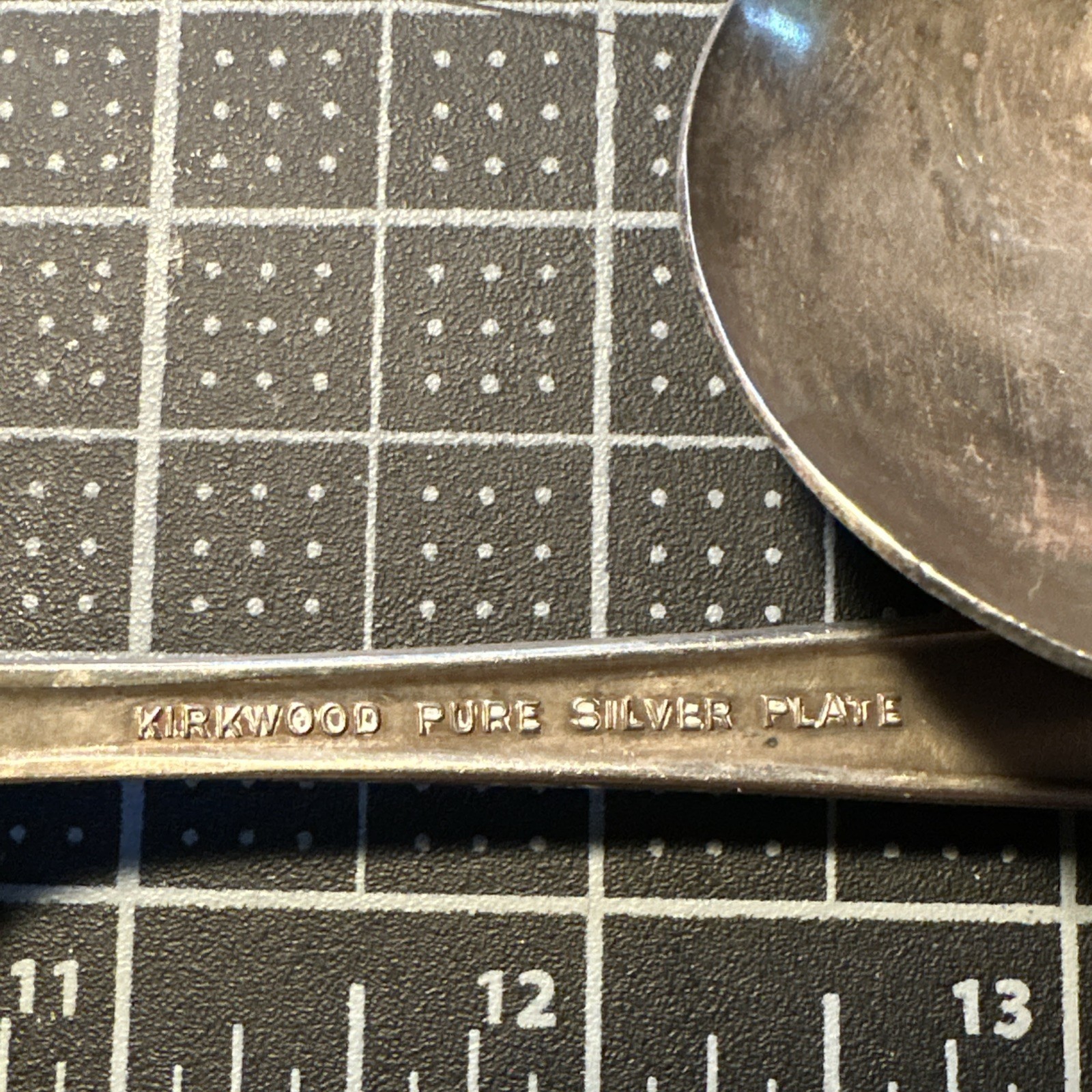 Set 6 Kirkwood Pure Silverplate 7.25” Soup Spoons Kid1 Pattern Art Deco 1927