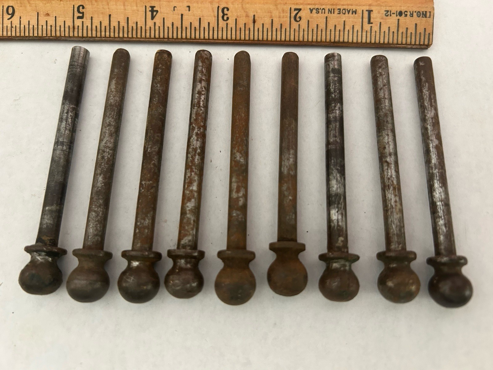 1 of 9 VINTAGE CANNONBALL TOP FINIAL DOOR 2 11/16” HINGE PIN FOR 3” HINGE 15/64”