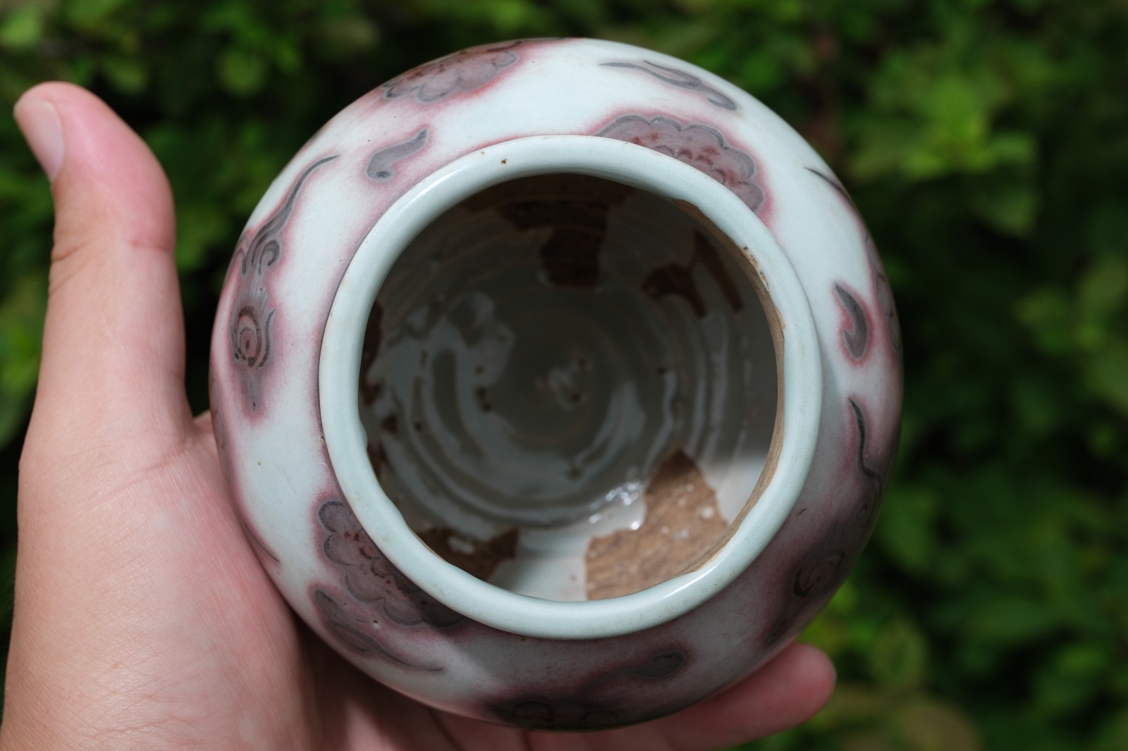0262 Copper-Red Glazed Jar with Cloud and Phoenix Type A