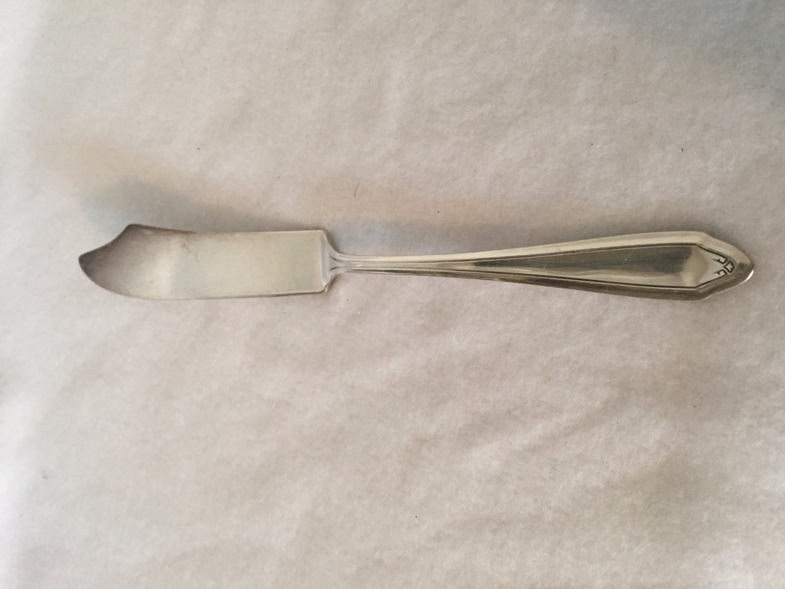 National Silver NS Co Silverplate Flat Handle Master Butter Knife 20956