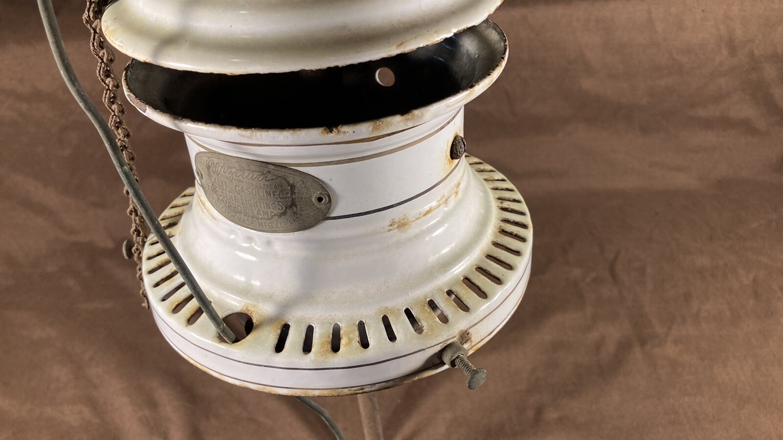 Wizard Quicklit Nagel Chase Gasoline Kerosene Arc Lamp Light Antique Very Rare