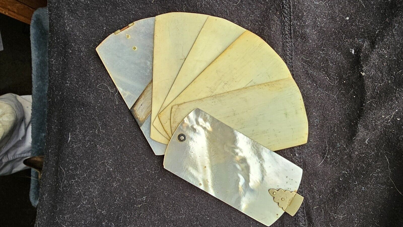 Antique Mother of Pearl Aide Memoire, Miniature Notebook