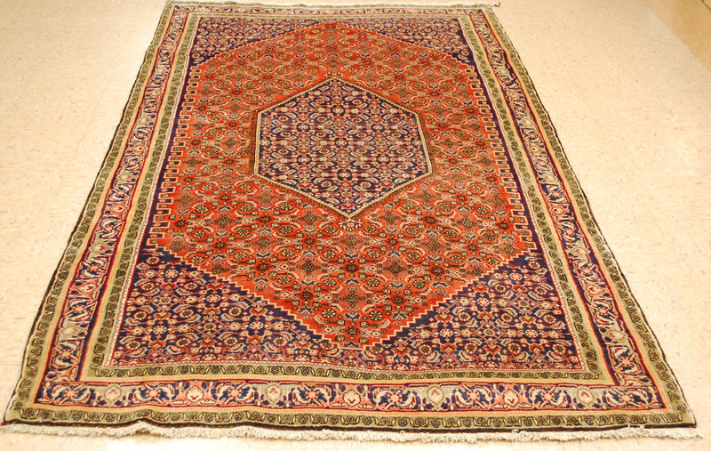 NATURAL WOOL Old Oriental Rugs,Hand Woven,knotted size Approximately5’1″ × 8’10”