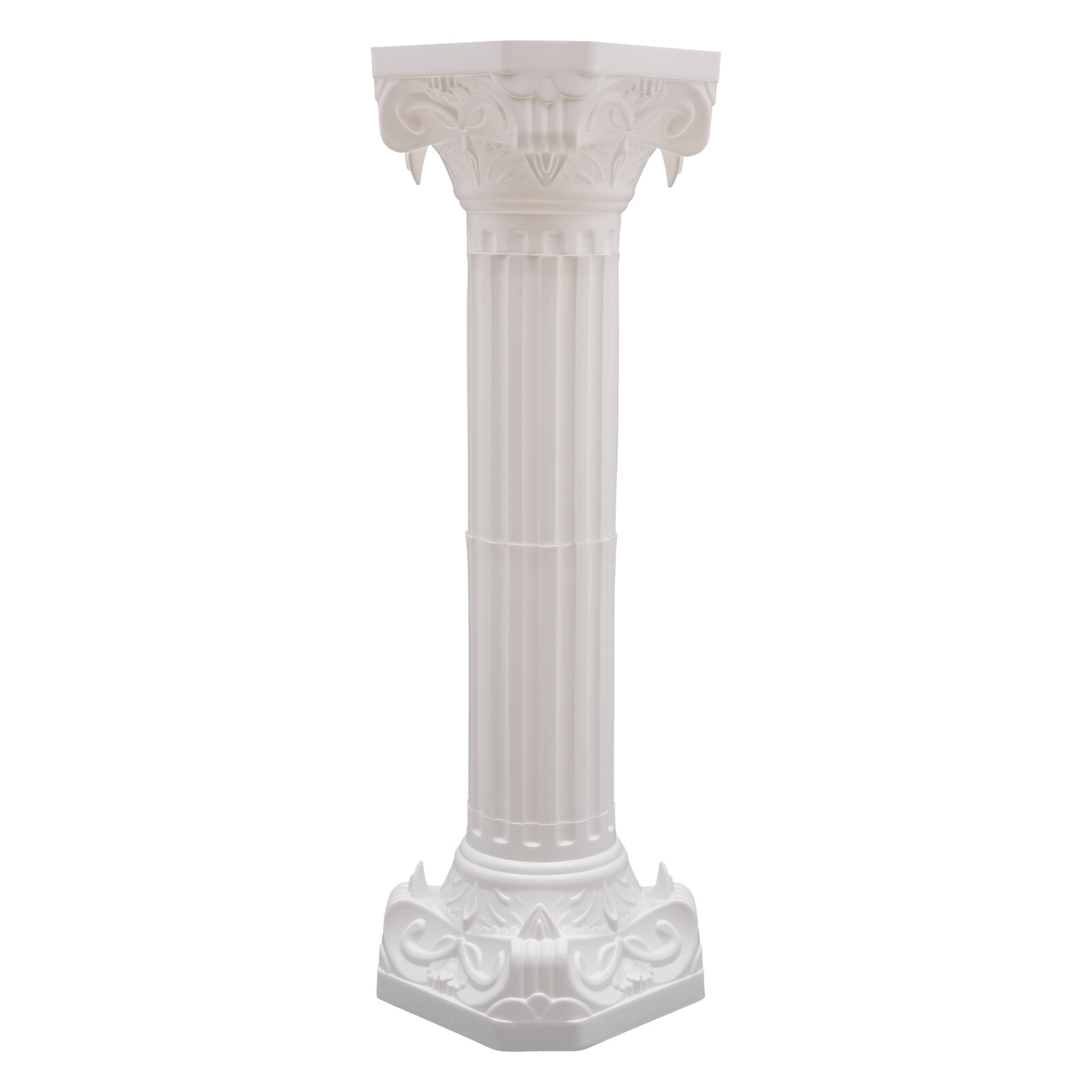 2 Pcs White Roman Pillar Wedding Roman Column Decorative Flowerpot Holder Column