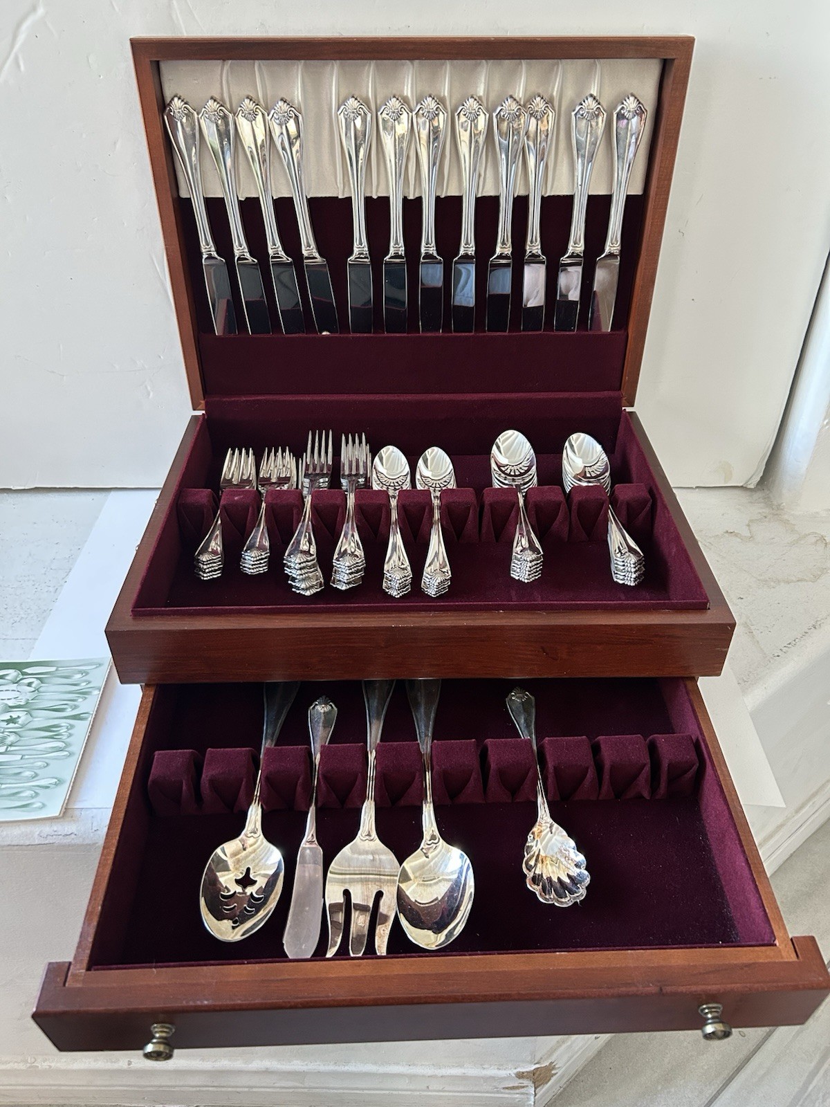 Oneida Silverplate Flatware King James 65 Piece Case Service For 12 Complete Set