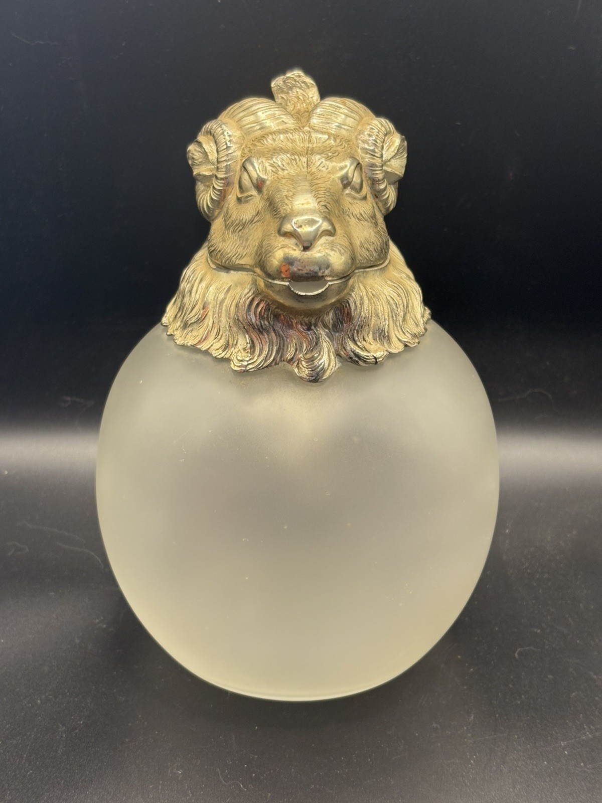 Silver Plated Rams Head Pitcher