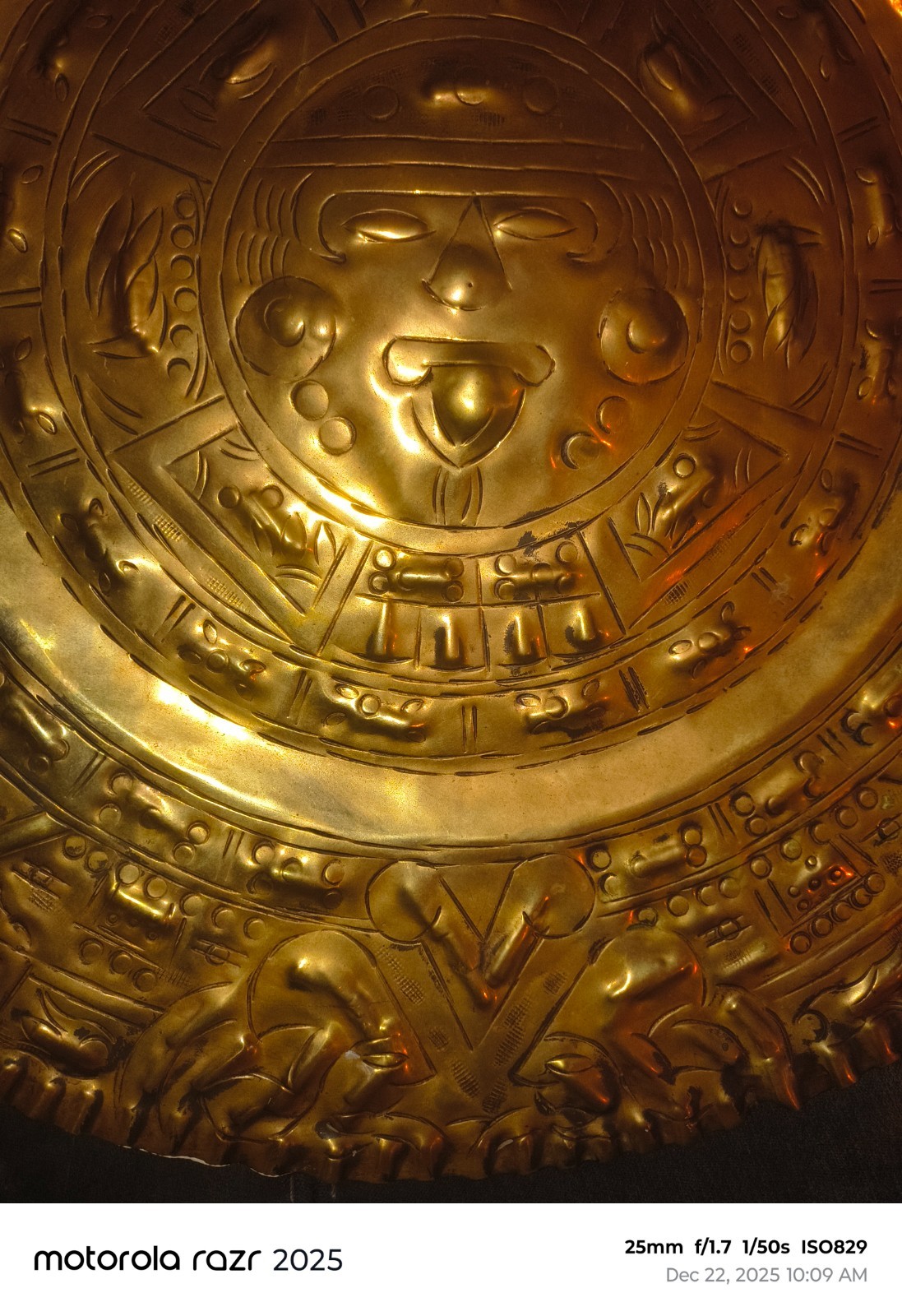 24 inch solid copper handmade mayan doomsday calendar wall art