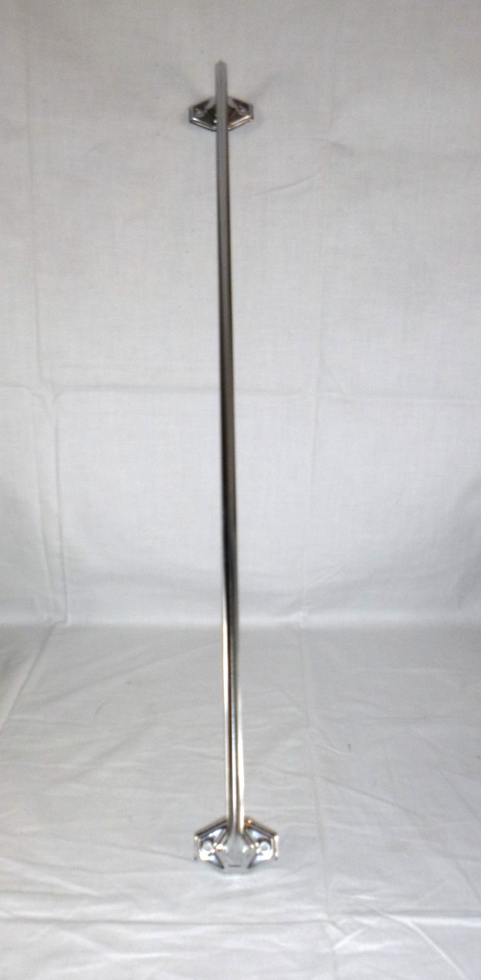 Vtg 1950s Mid Century Autoyre Chrome Towel Bar24″ Long