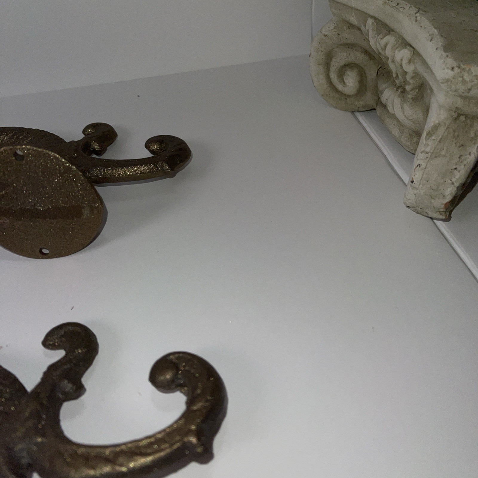 Koi Devil Fish Victorian Era Hooks Hall Trees Cast Metal 8 in Tall Set of 4