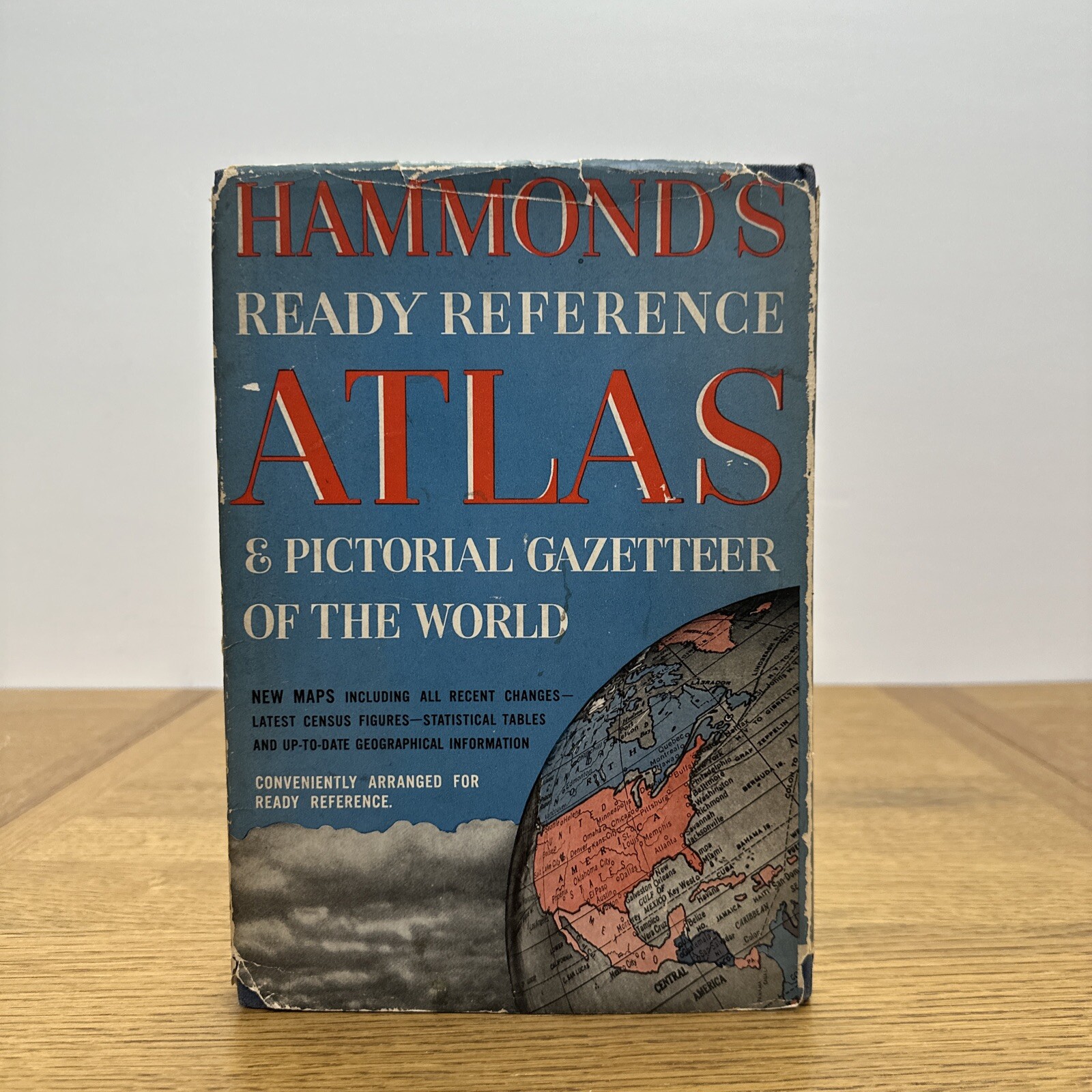 Hammond’s Pictorial Ready Reference Atlas and Gazetteer 1938 Illustrated Maps